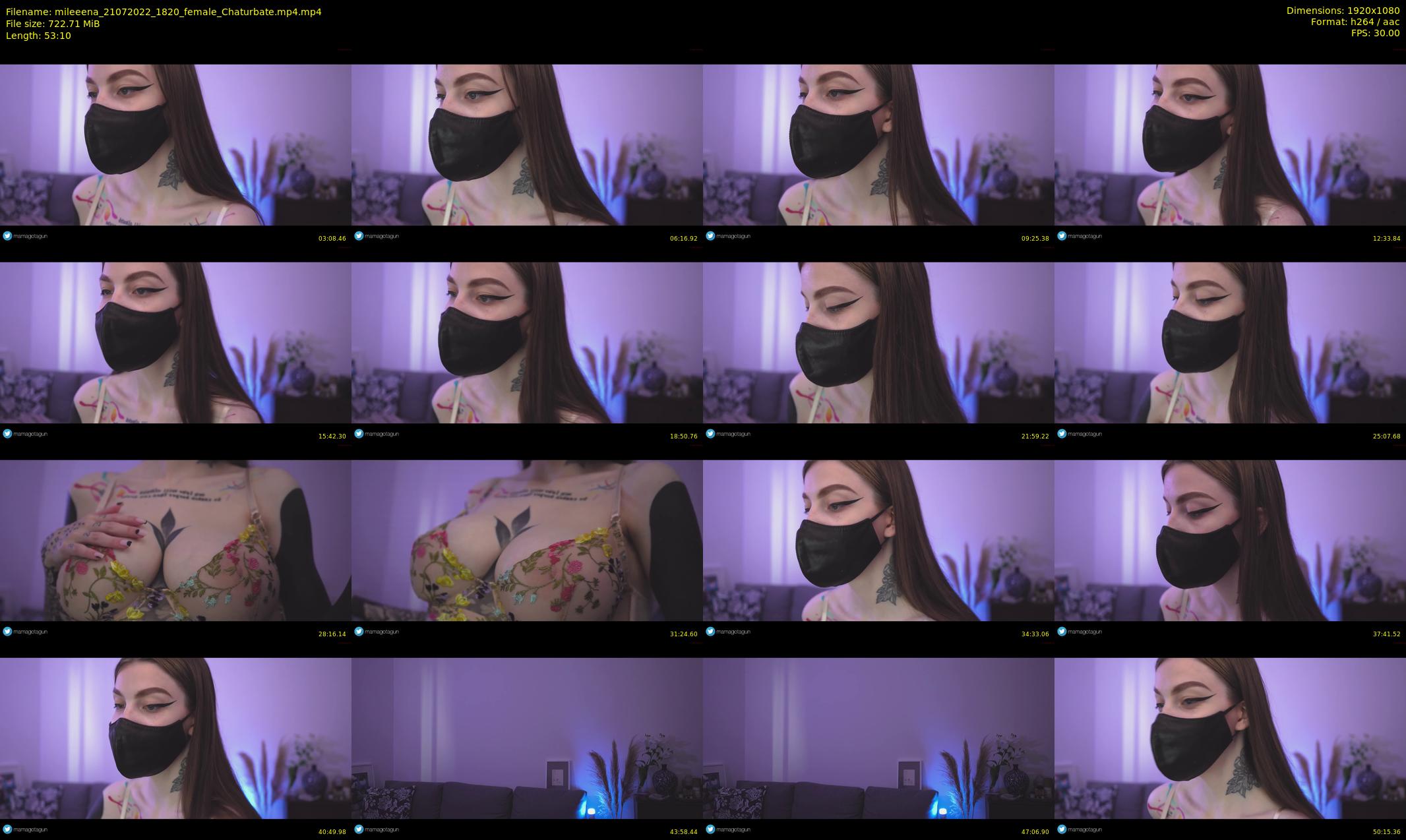mileeena — 54 minute Chaturbate female cam show recording, 1080p, Jul 21, 2022