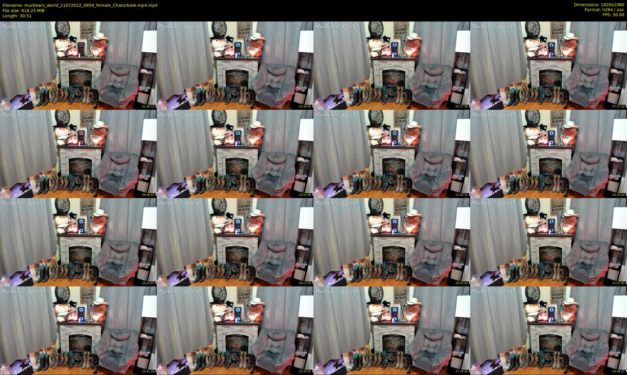 murbears_world — 31 minute Chaturbate female cam show recording, 1080p, Jul 21, 2022