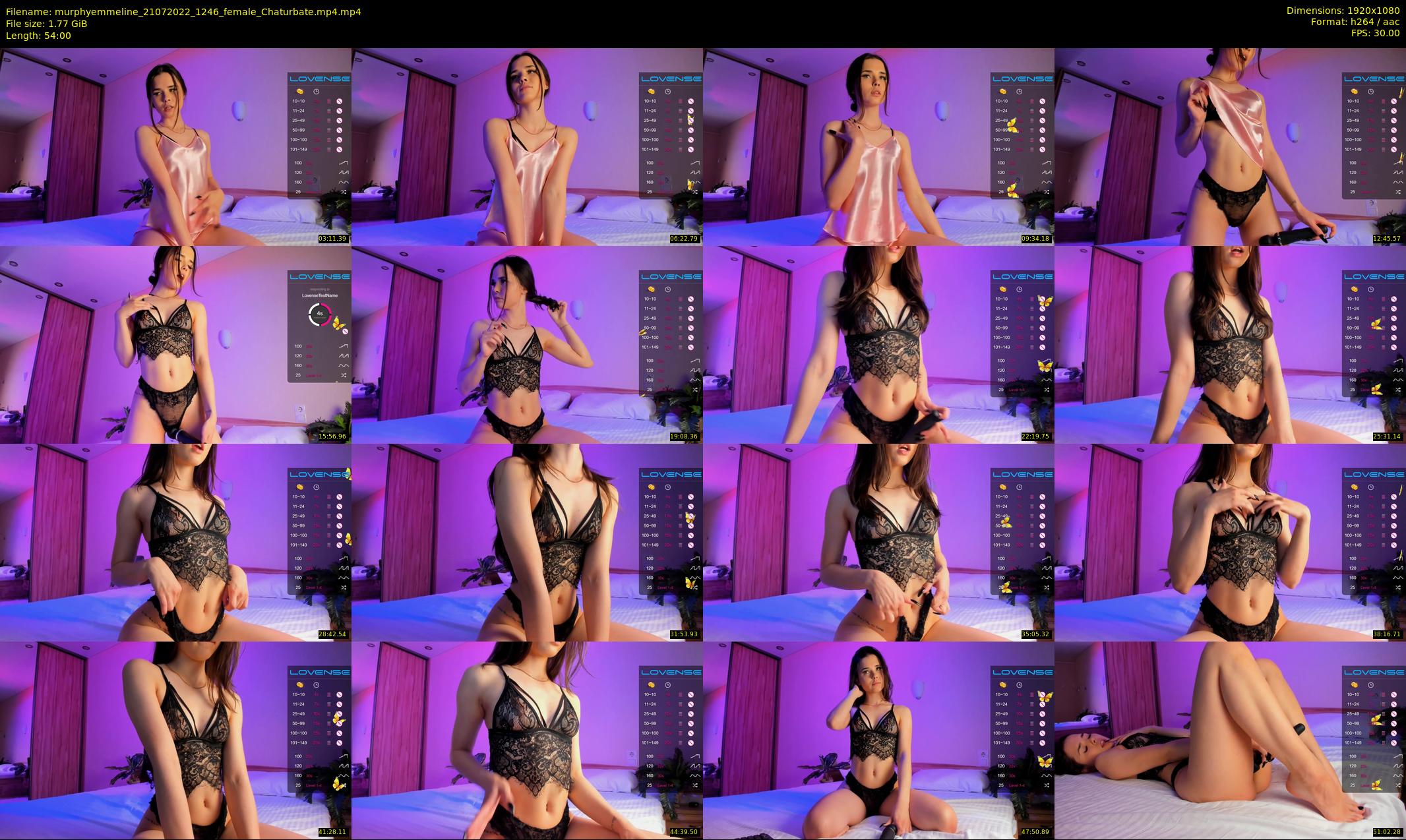 murphyemmeline — 54 minute Chaturbate female cam show recording, 1080p, Jul 21, 2022