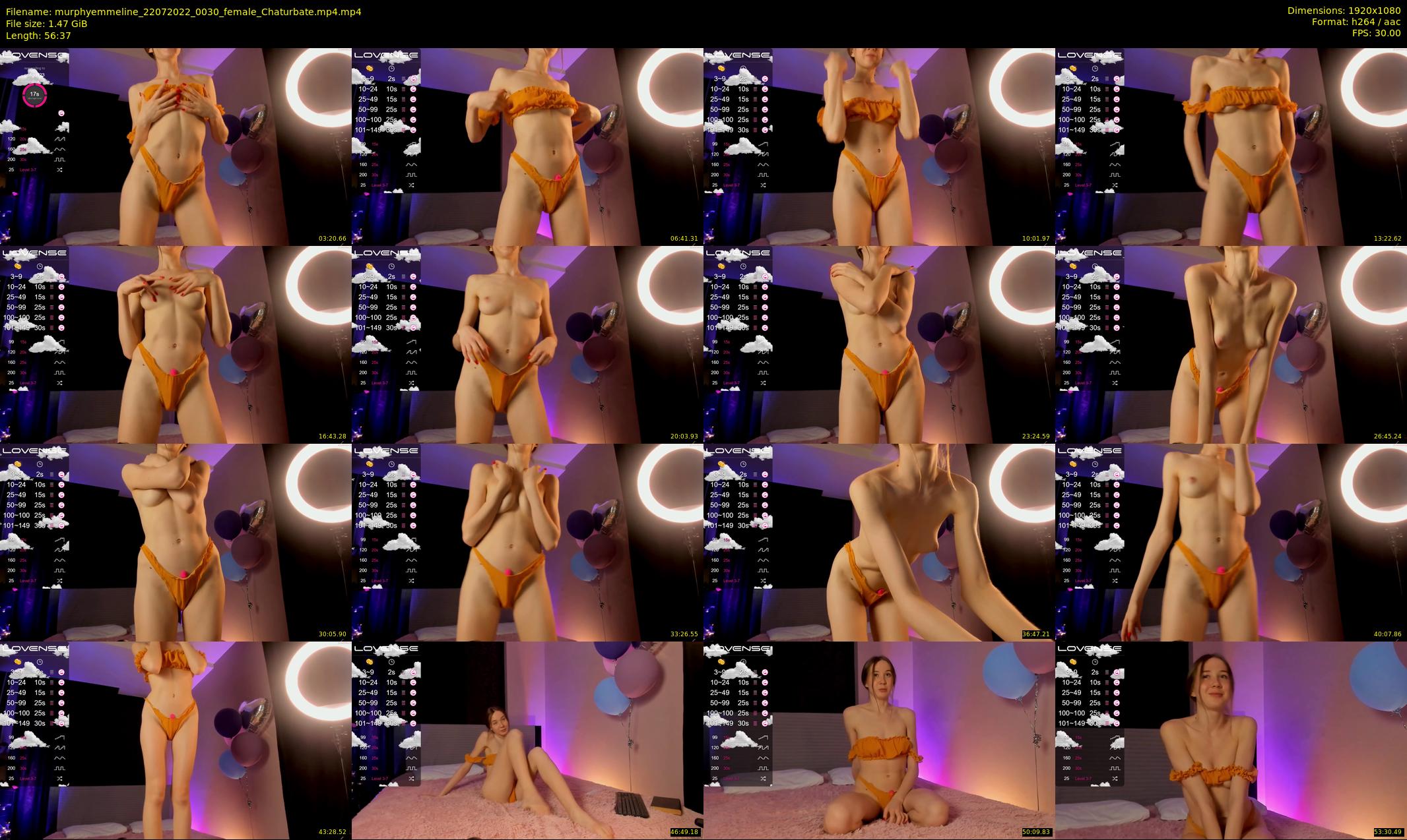 murphyemmeline — 57 minute Chaturbate female cam show recording, 1080p, Jul 22, 2022