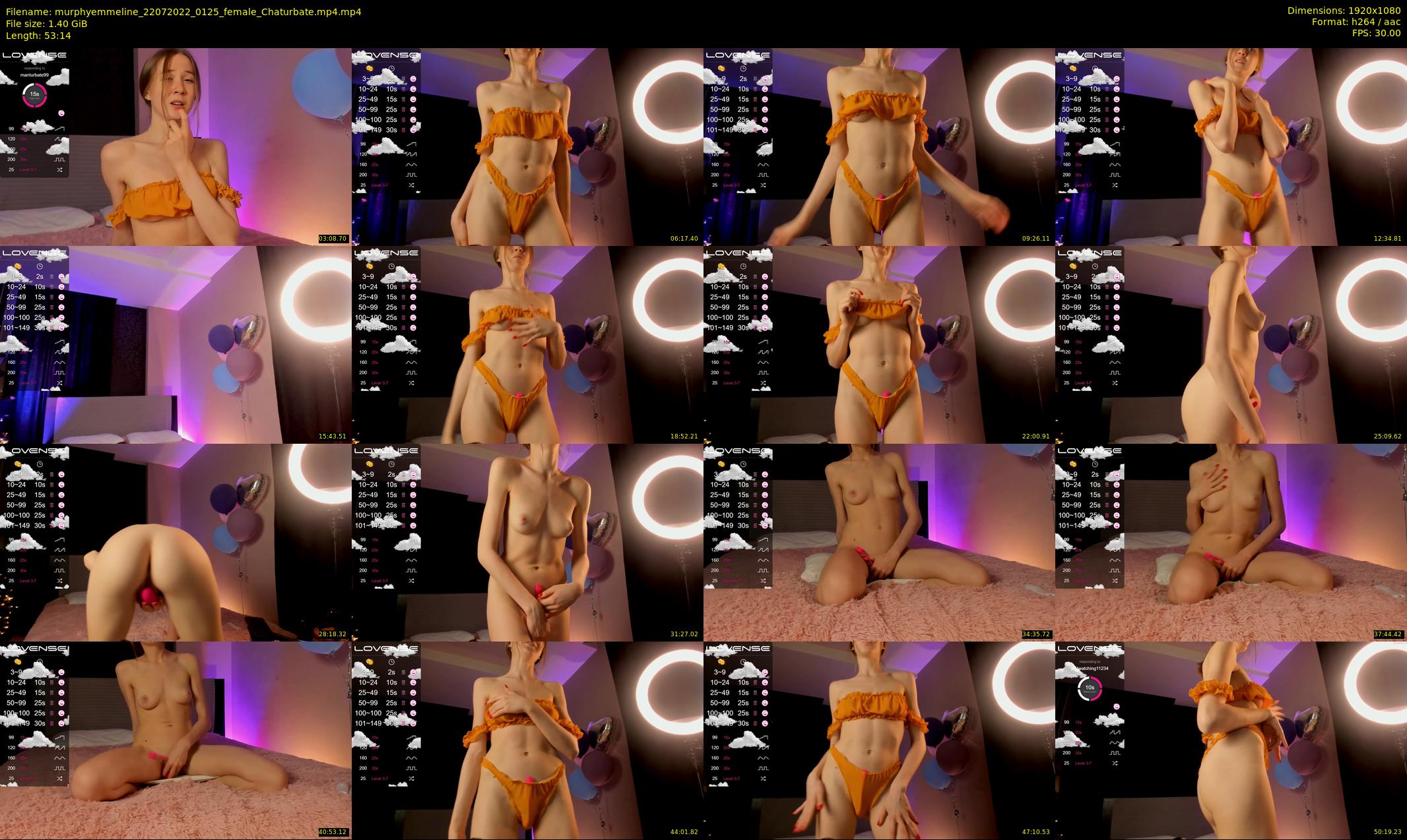 murphyemmeline — 54 minute Chaturbate female cam show recording, 1080p, Jul 22, 2022