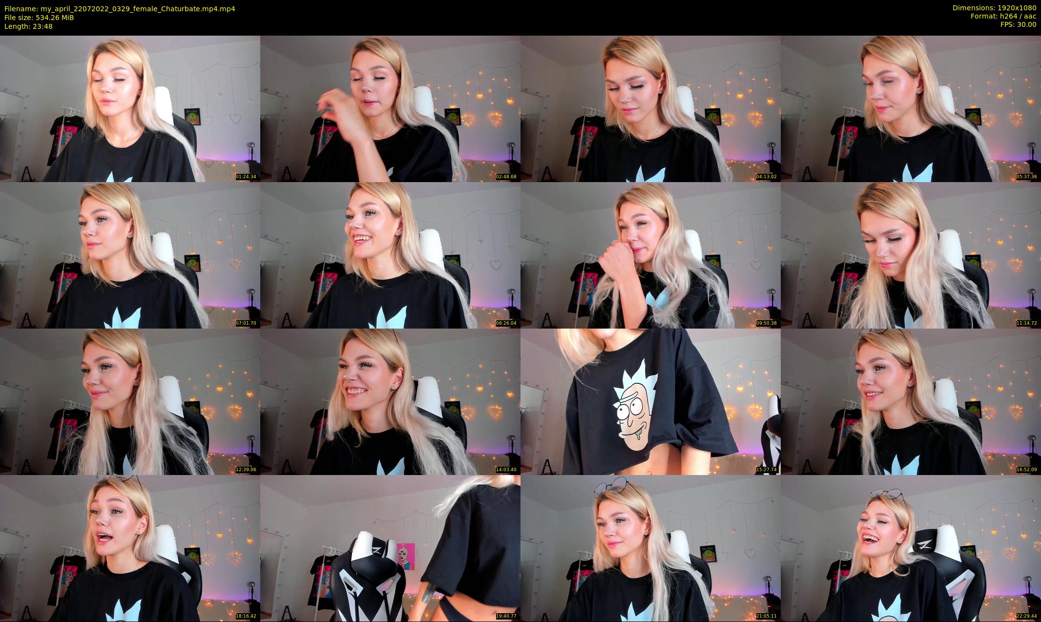 my_april — 24 minute Chaturbate female cam show recording, 1080p, Jul 22, 2022