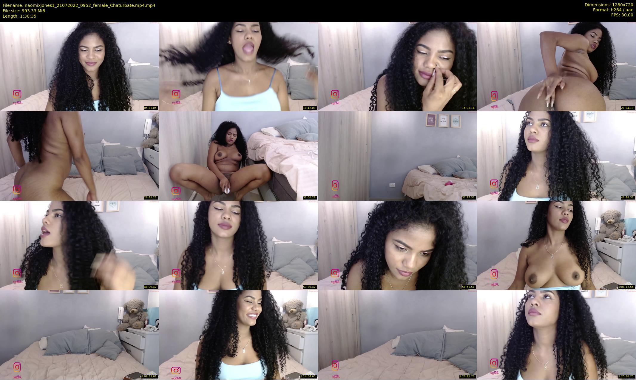 naomixjones1 — 91 minute Chaturbate female cam show recording, 720p, Jul 21, 2022
