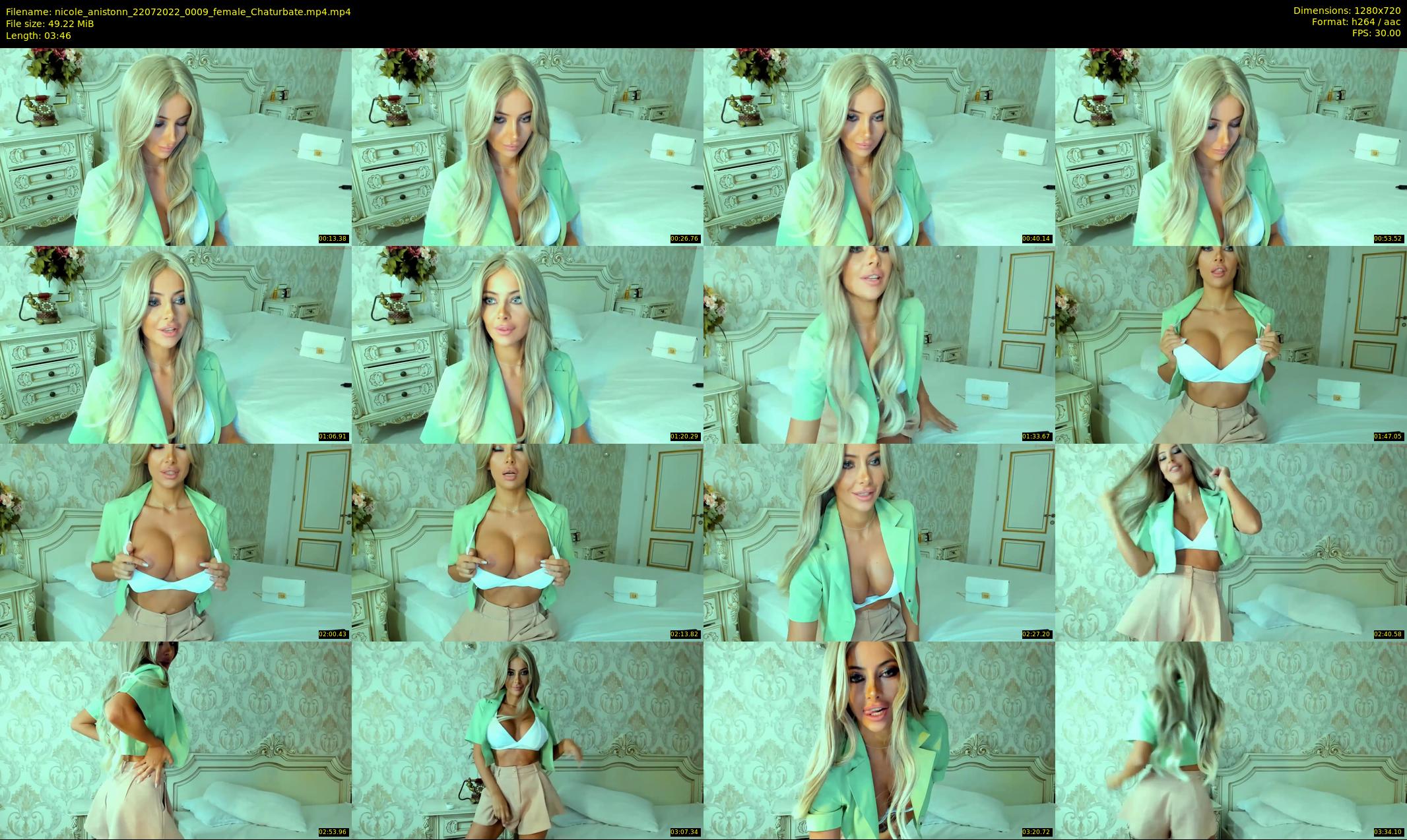 nicole_anistonn — 4 minute Chaturbate female cam show recording, 720p, Jul 22, 2022