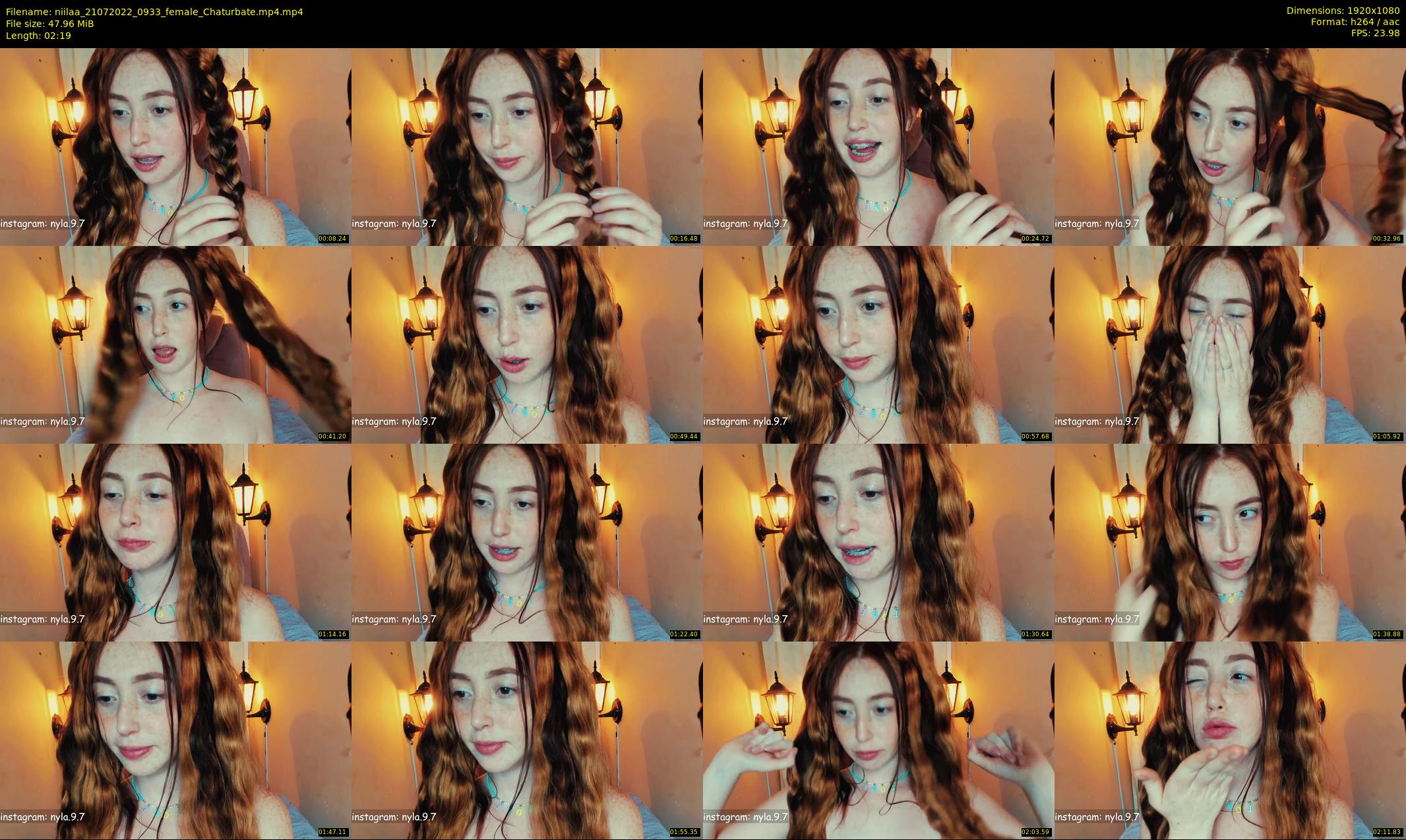 niilaa — 3 minute Chaturbate female cam show recording, 1080p, Jul 21, 2022