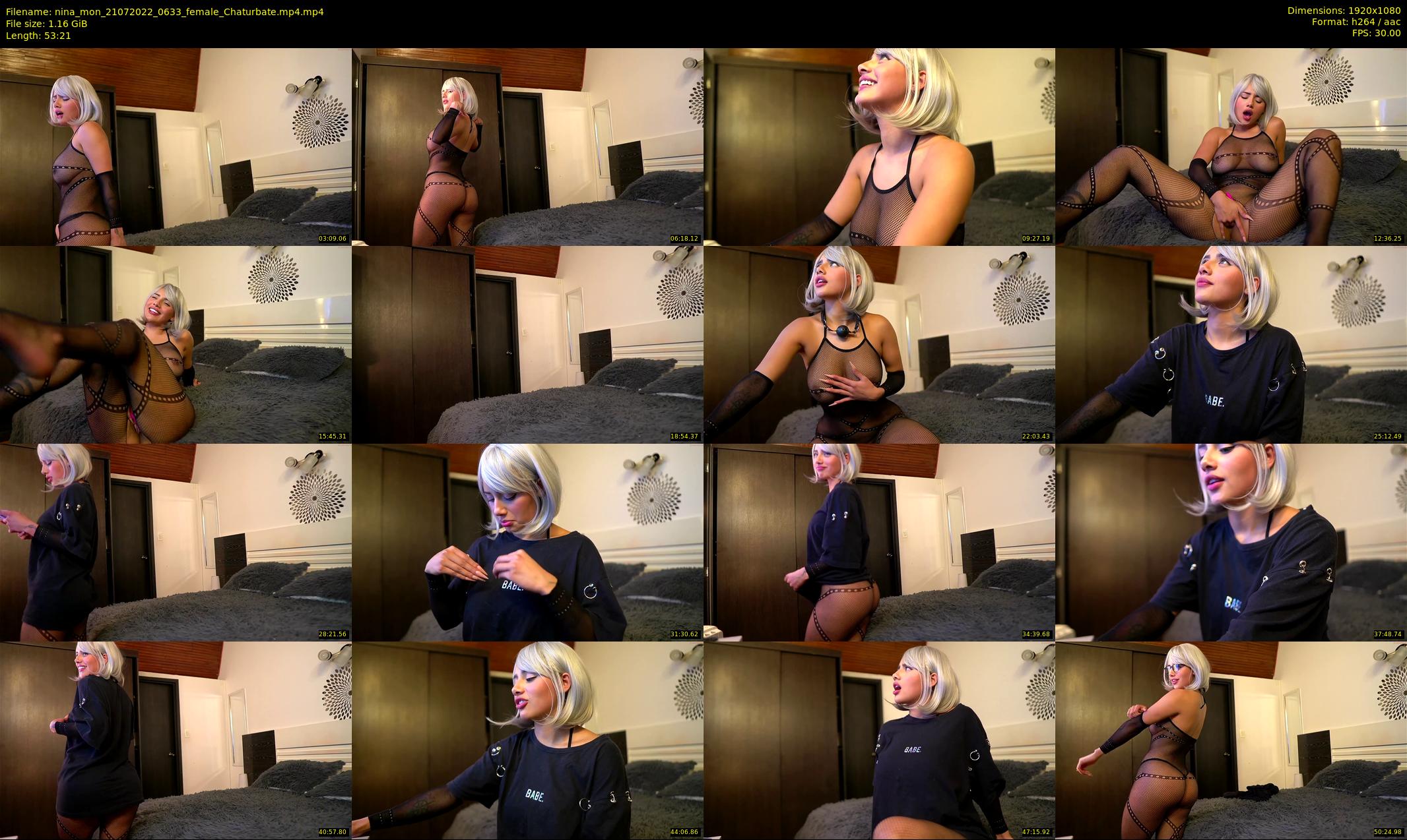 nina_mon — 54 minute Chaturbate female cam show recording, 1080p, Jul 21, 2022