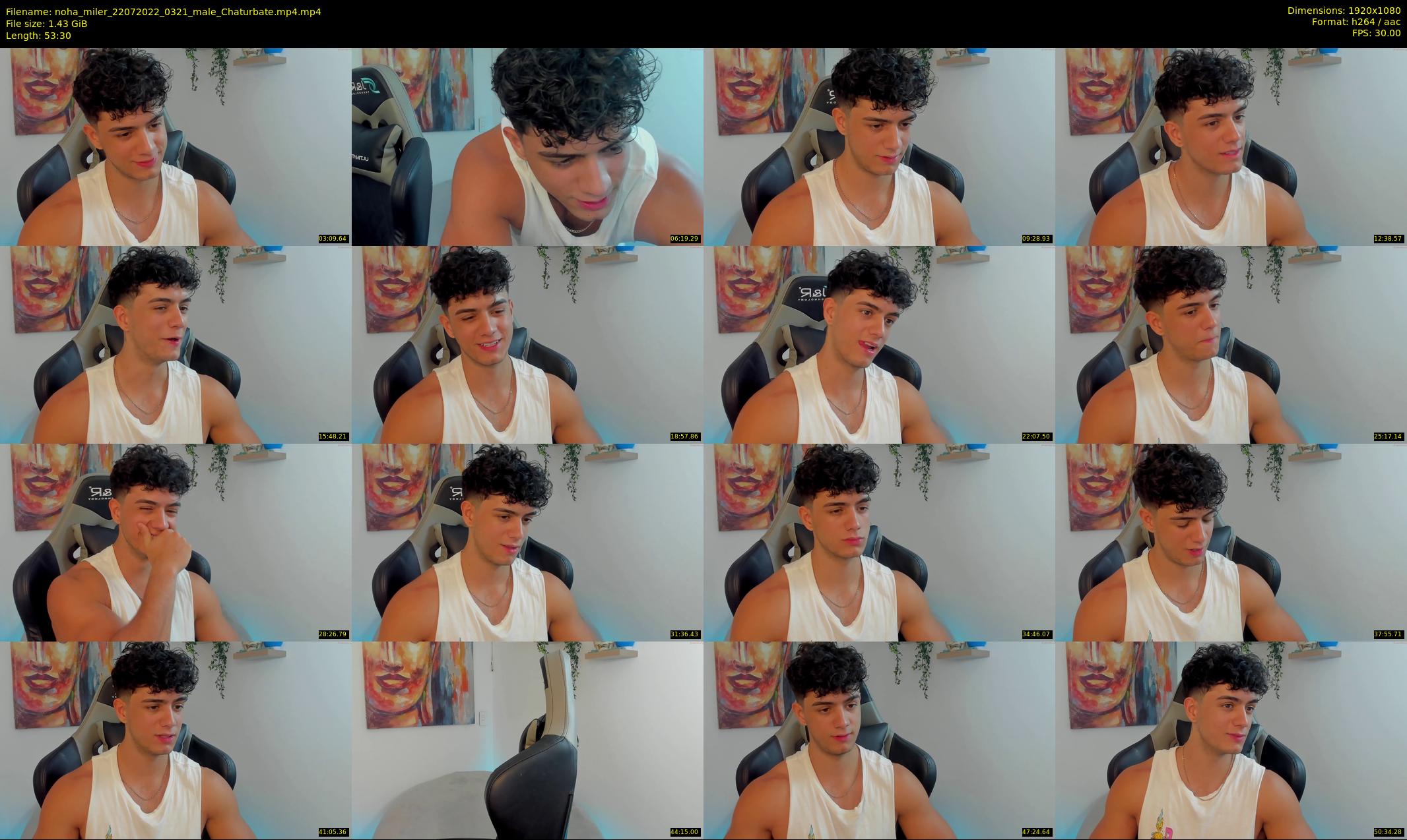 noha_miler — 54 minute Chaturbate male cam show recording, 1080p, Jul 22, 2022