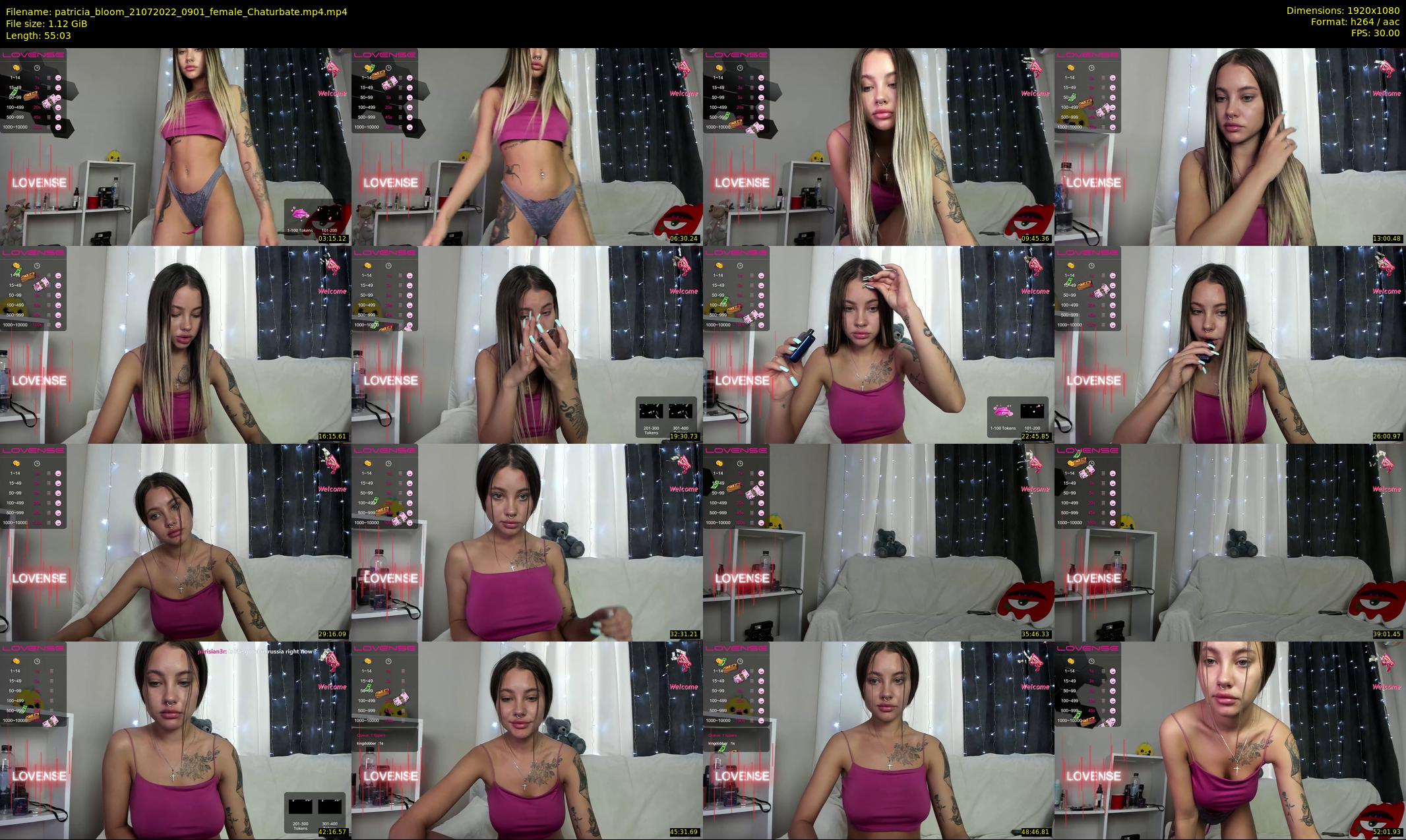 patricia_bloom — 56 minute Chaturbate female cam show recording, 1080p, Jul 21, 2022