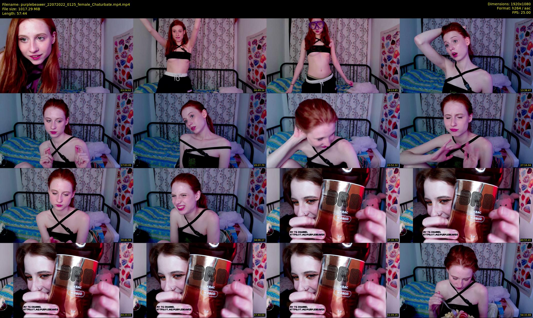 purplebeawer — 58 minute Chaturbate female cam show recording, 1080p, Jul 22, 2022