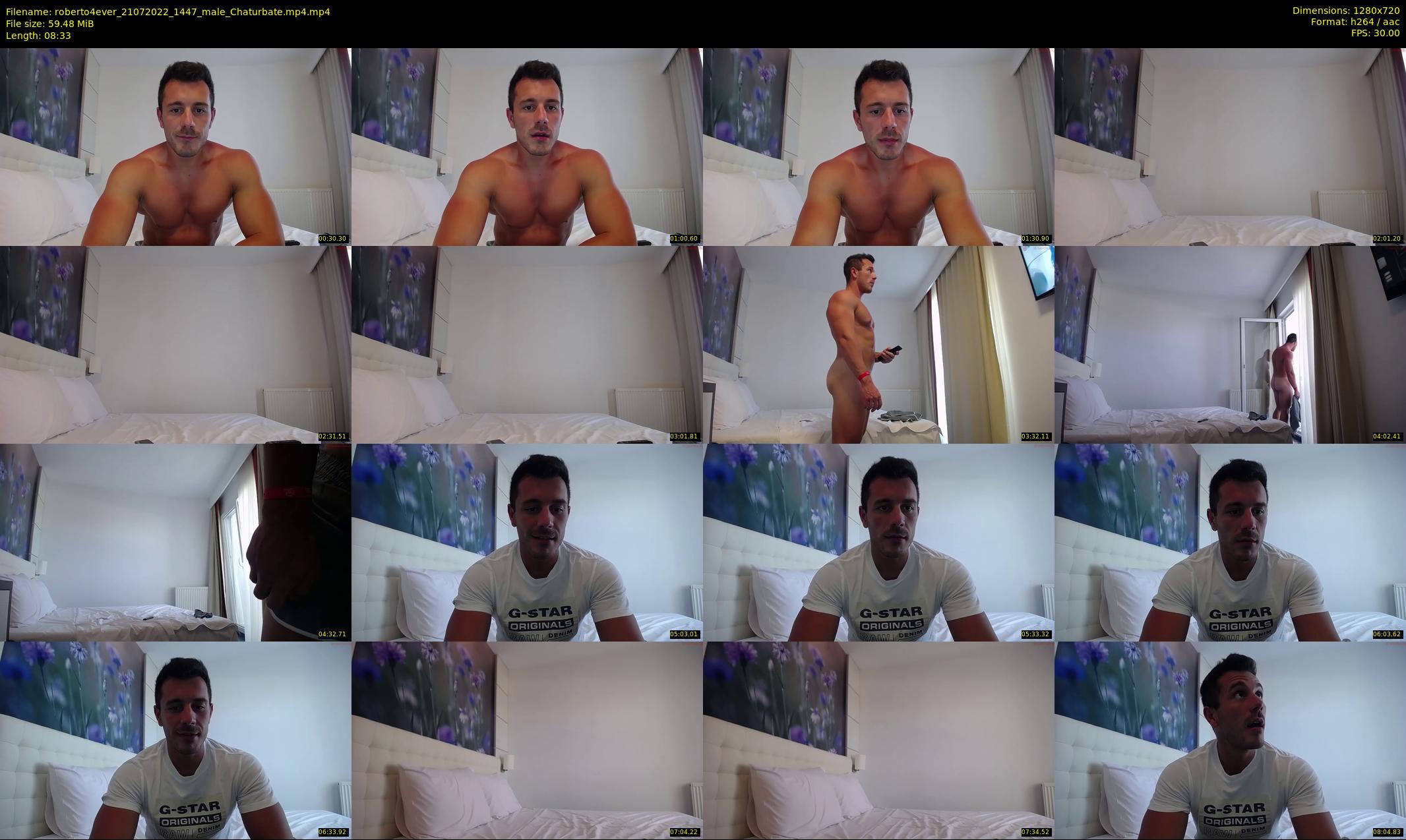 roberto4ever — 9 minute Chaturbate male cam show recording, 720p, Jul 21, 2022