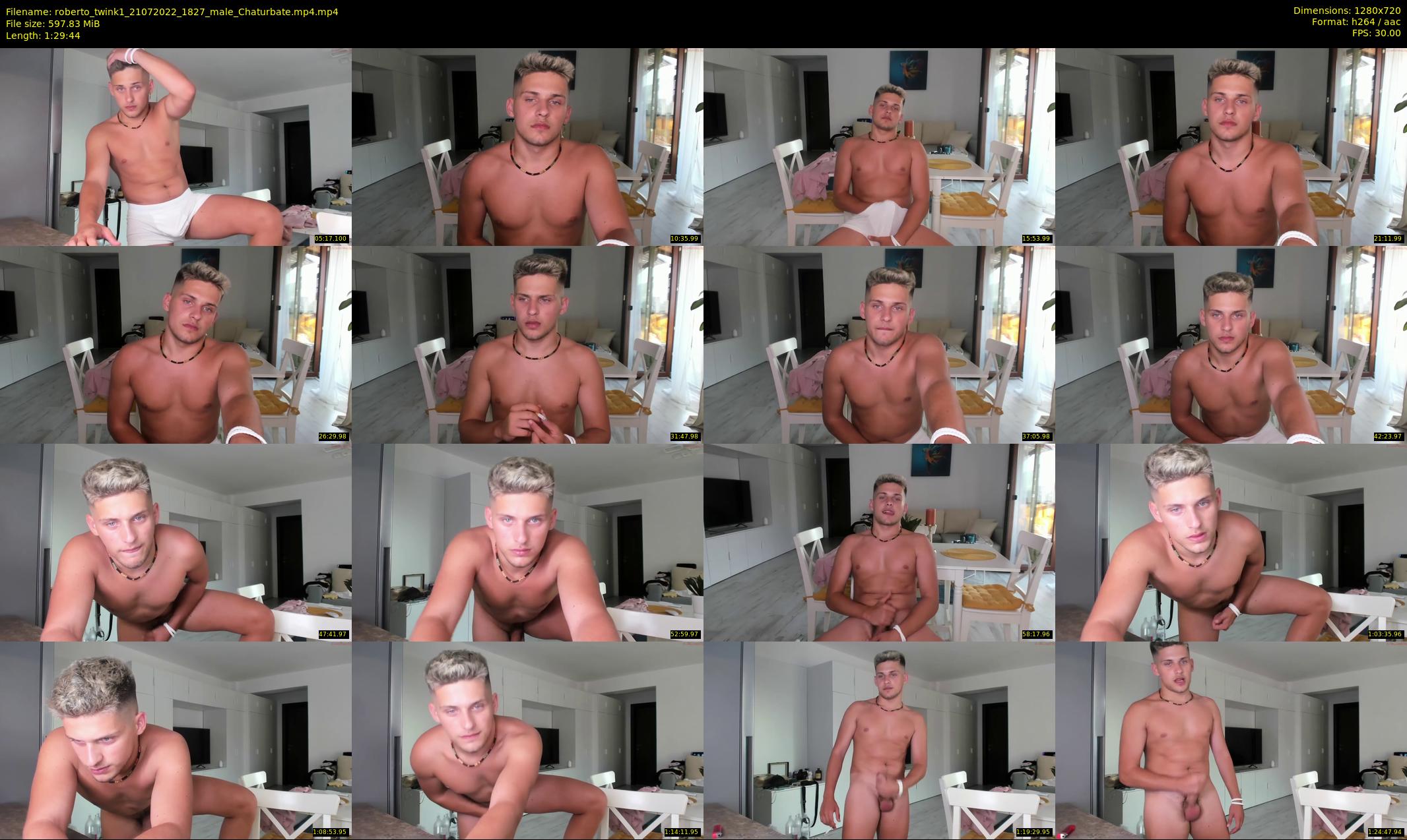 roberto_twink1 — 90 minute Chaturbate male cam show recording, 720p, Jul 21, 2022