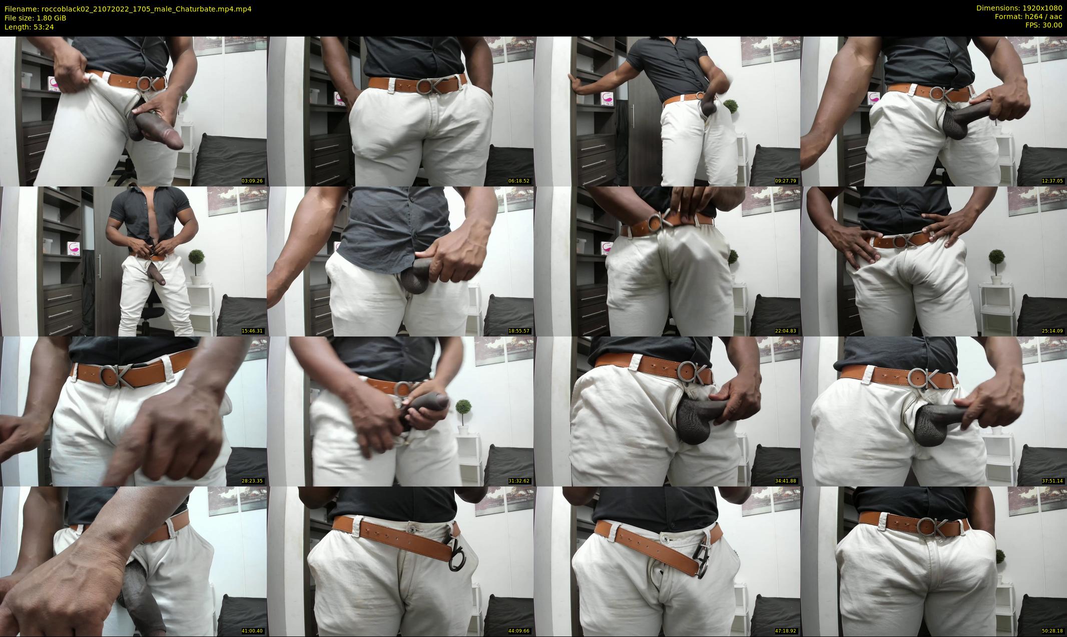 roccoblack02 — 54 minute Chaturbate male cam show recording, 1080p, Jul 21, 2022