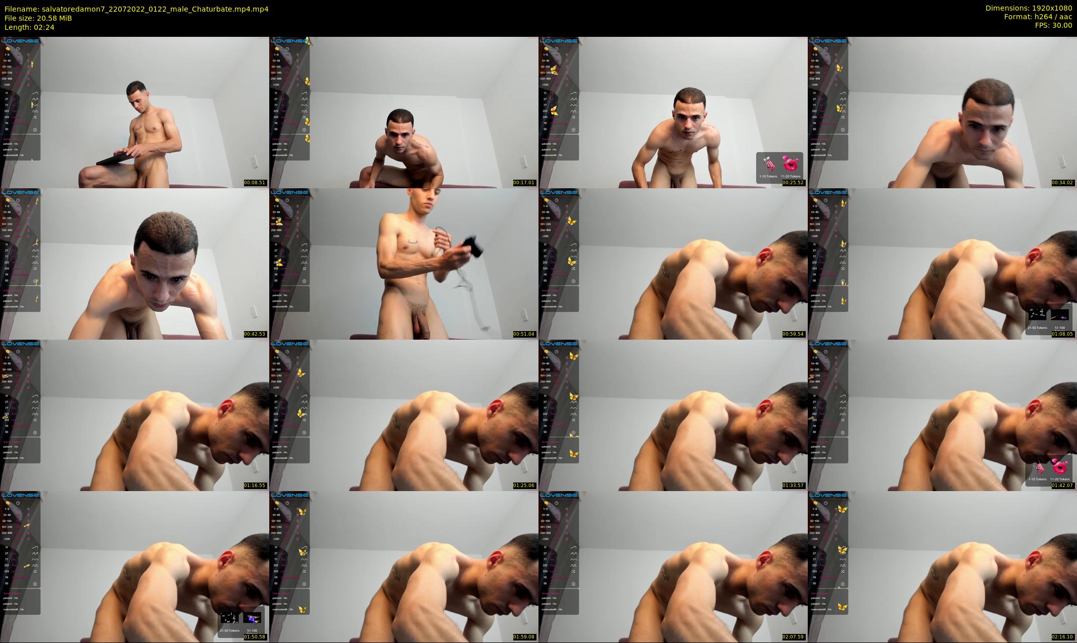 salvatoredamon7 — 3 minute Chaturbate male cam show recording, 1080p, Jul 22, 2022