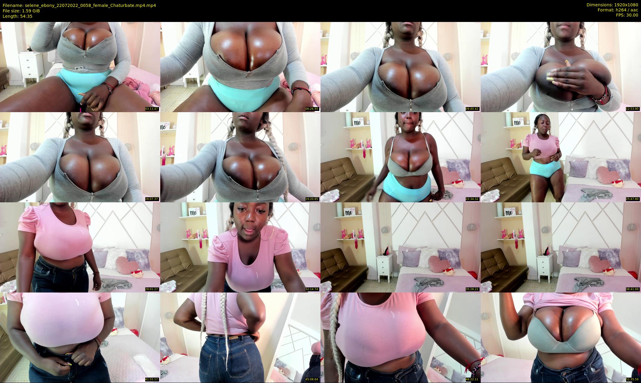 selene_ebony — 55 minute Chaturbate female cam show recording, 1080p, Jul 22, 2022