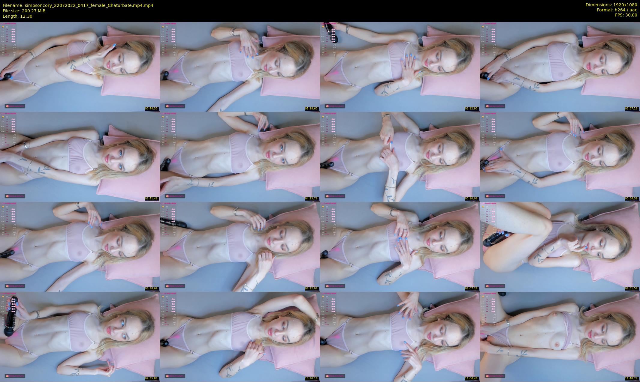 simpsoncory — 13 minute Chaturbate female cam show recording, 1080p, Jul 22, 2022