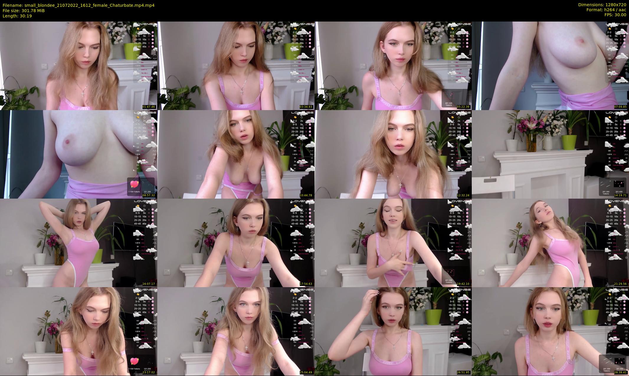small_blondee — 31 minute Chaturbate female cam show recording, 720p, Jul 21, 2022