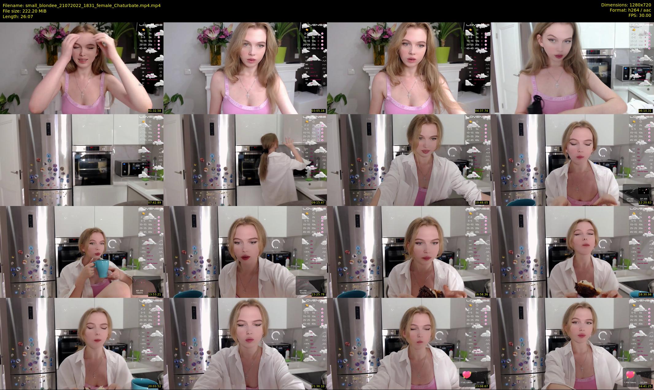 small_blondee — 27 minute Chaturbate female cam show recording, 720p, Jul 21, 2022