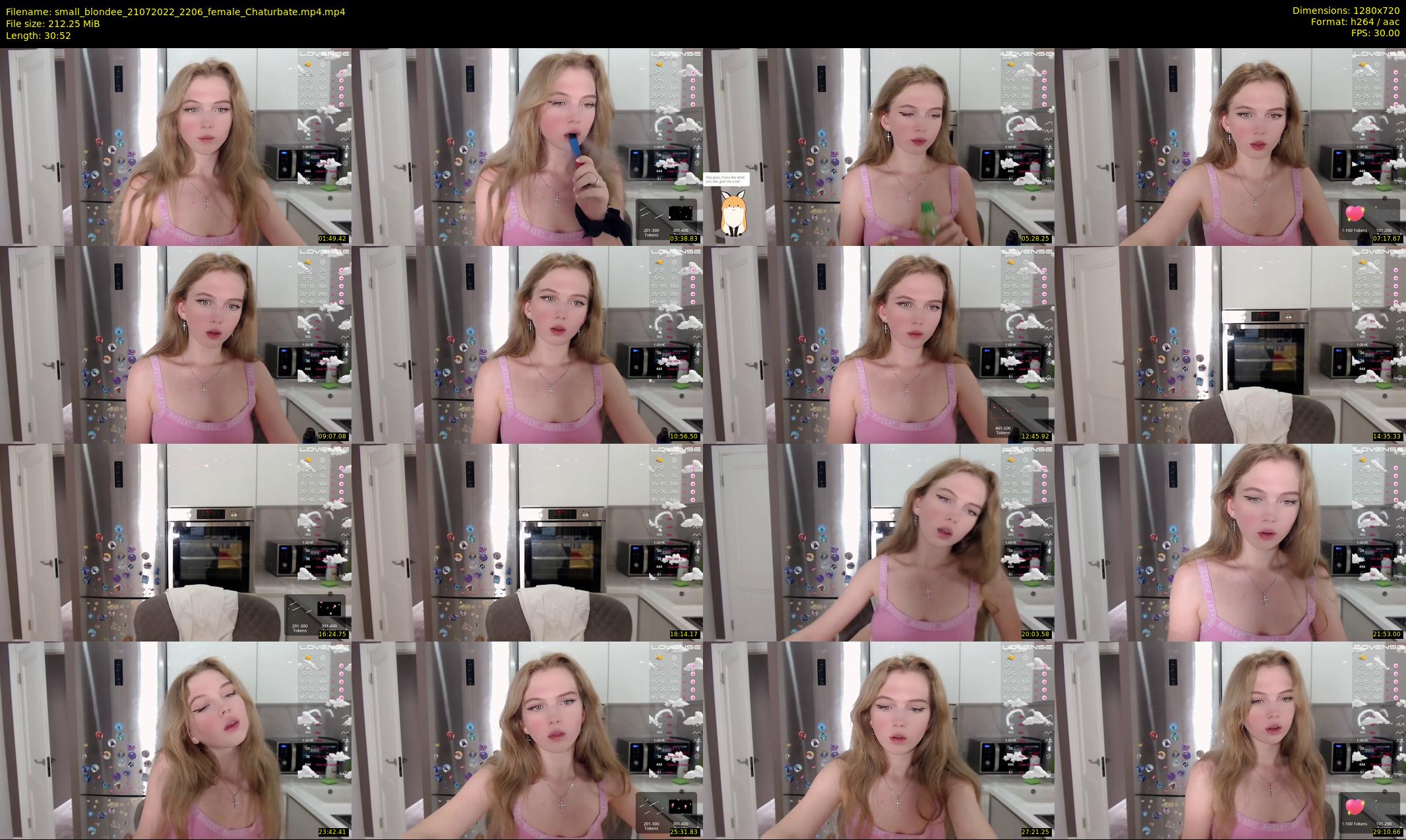small_blondee — 31 minute Chaturbate female cam show recording, 720p, Jul 21, 2022