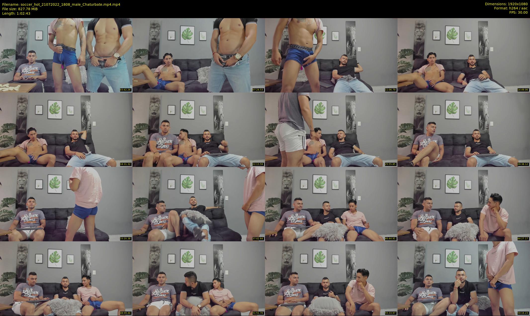 soccer_hot — 63 minute Chaturbate male cam show recording, 1080p, Jul 21, 2022