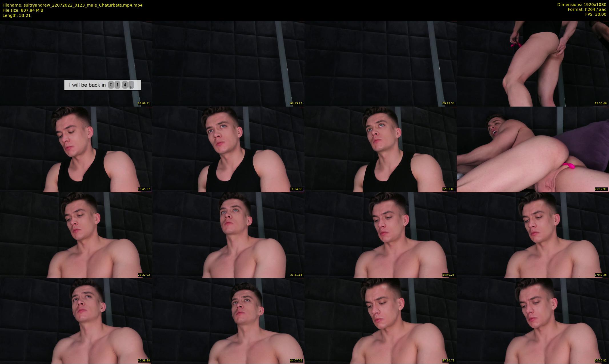sultryandrew — 54 minute Chaturbate male cam show recording, 1080p, Jul 22, 2022