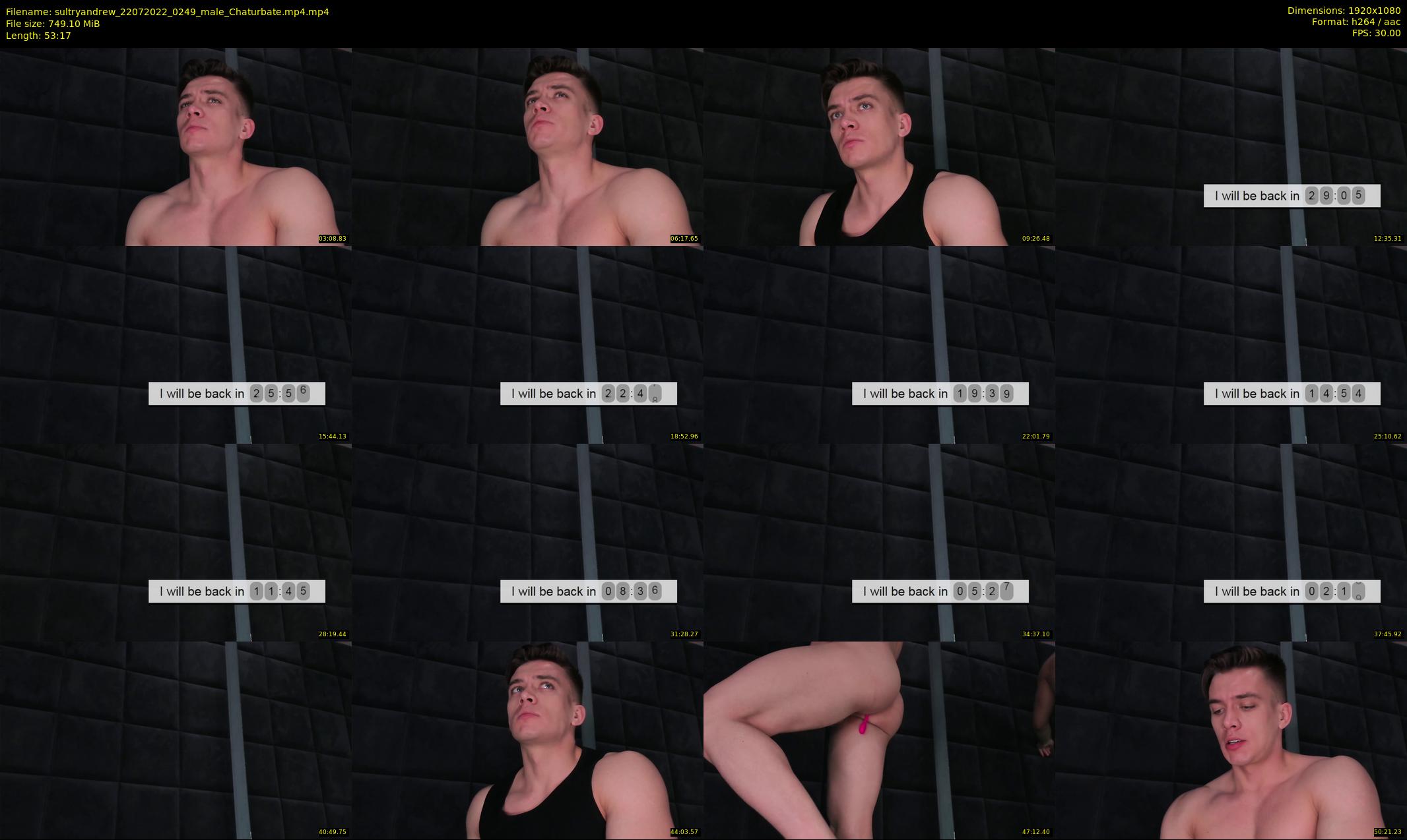 sultryandrew — 54 minute Chaturbate male cam show recording, 1080p, Jul 22, 2022