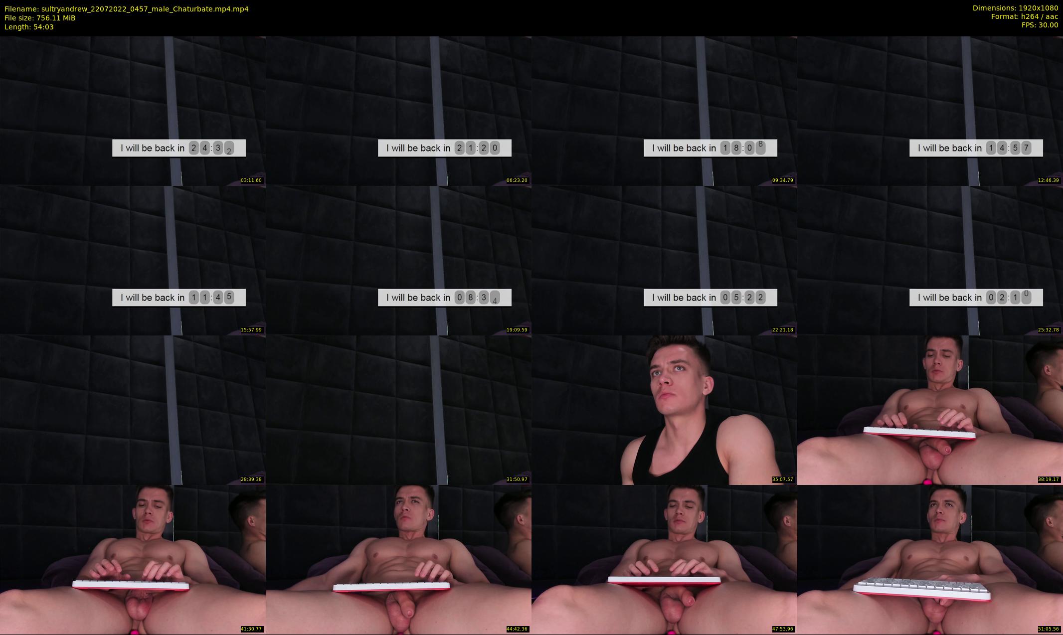 sultryandrew — 55 minute Chaturbate male cam show recording, 1080p, Jul 22, 2022