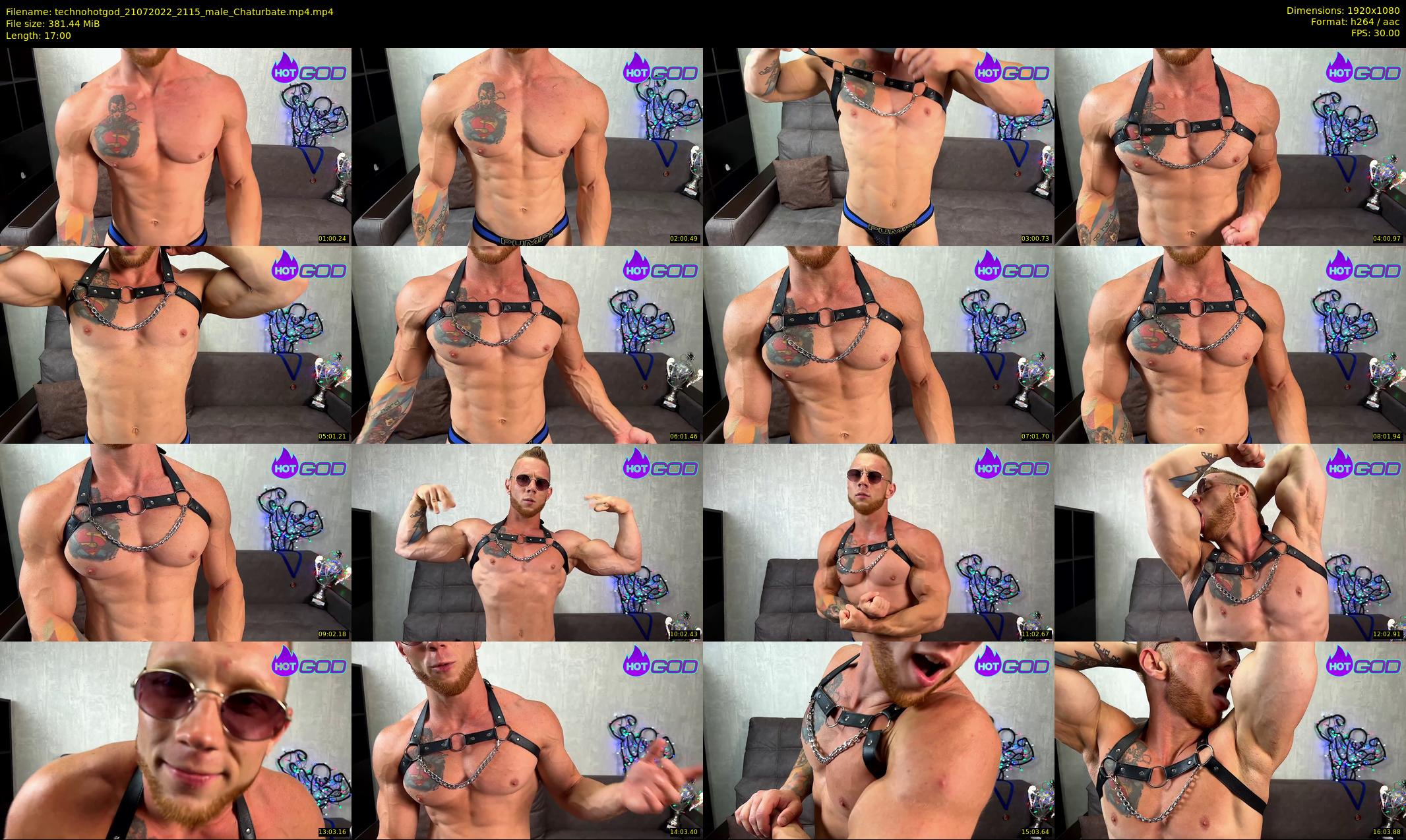 technohotgod — 17 minute Chaturbate male cam show recording, 1080p, Jul 21, 2022