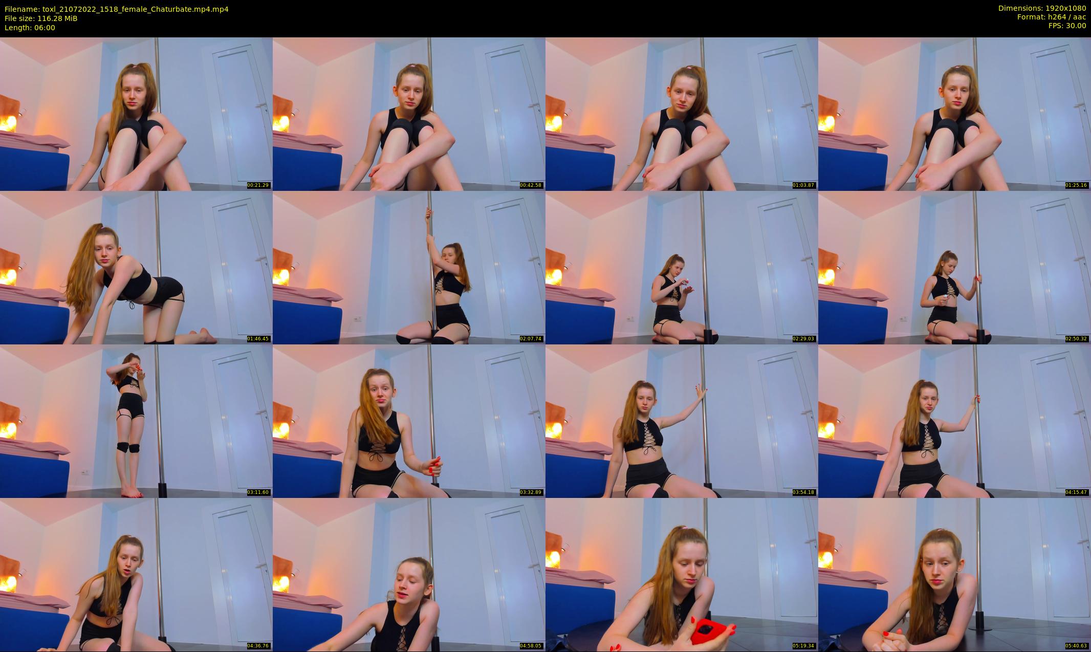 toxl — 6 minute Chaturbate female cam show recording, 1080p, Jul 21, 2022
