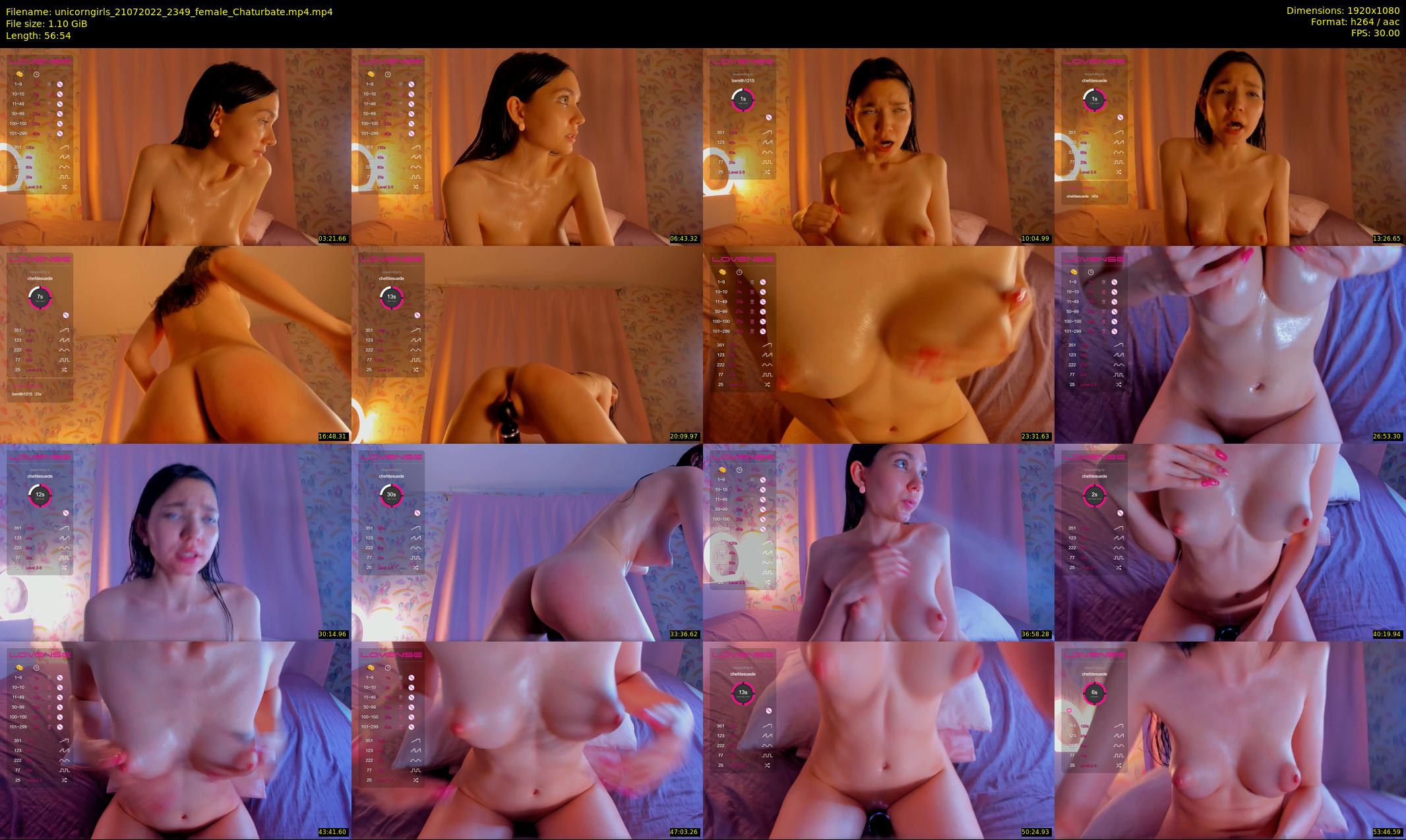 unicorngirls — 57 minute Chaturbate couple cam show recording, 1080p, Jul 21, 2022
