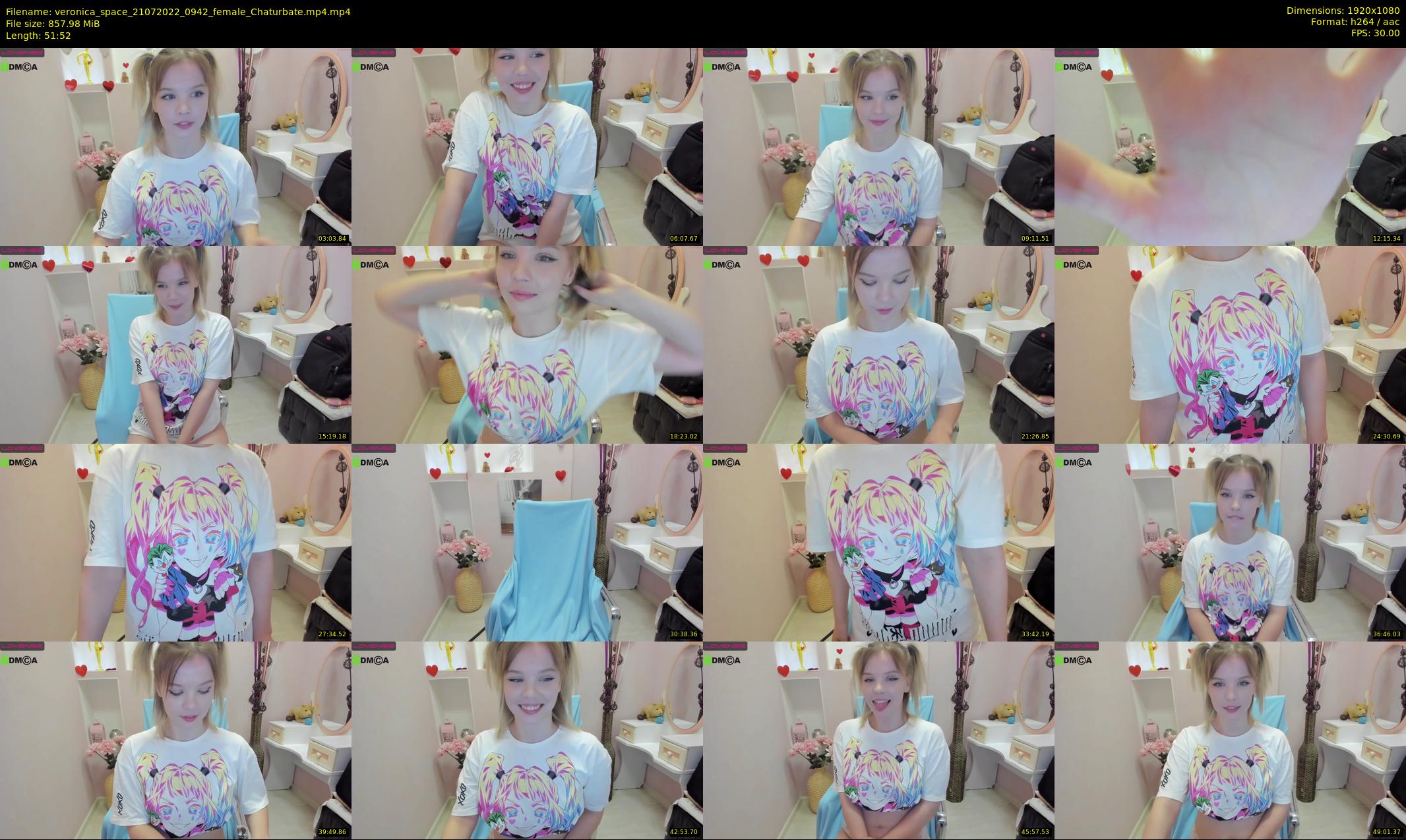 veronica_space — 52 minute Chaturbate female cam show recording, 1080p, Jul 21, 2022