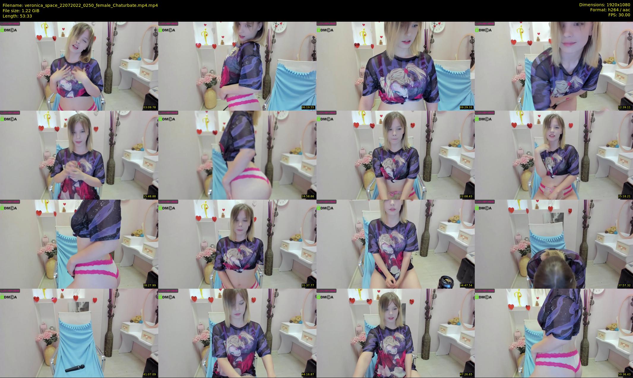 veronica_space — 54 minute Chaturbate female cam show recording, 1080p, Jul 22, 2022