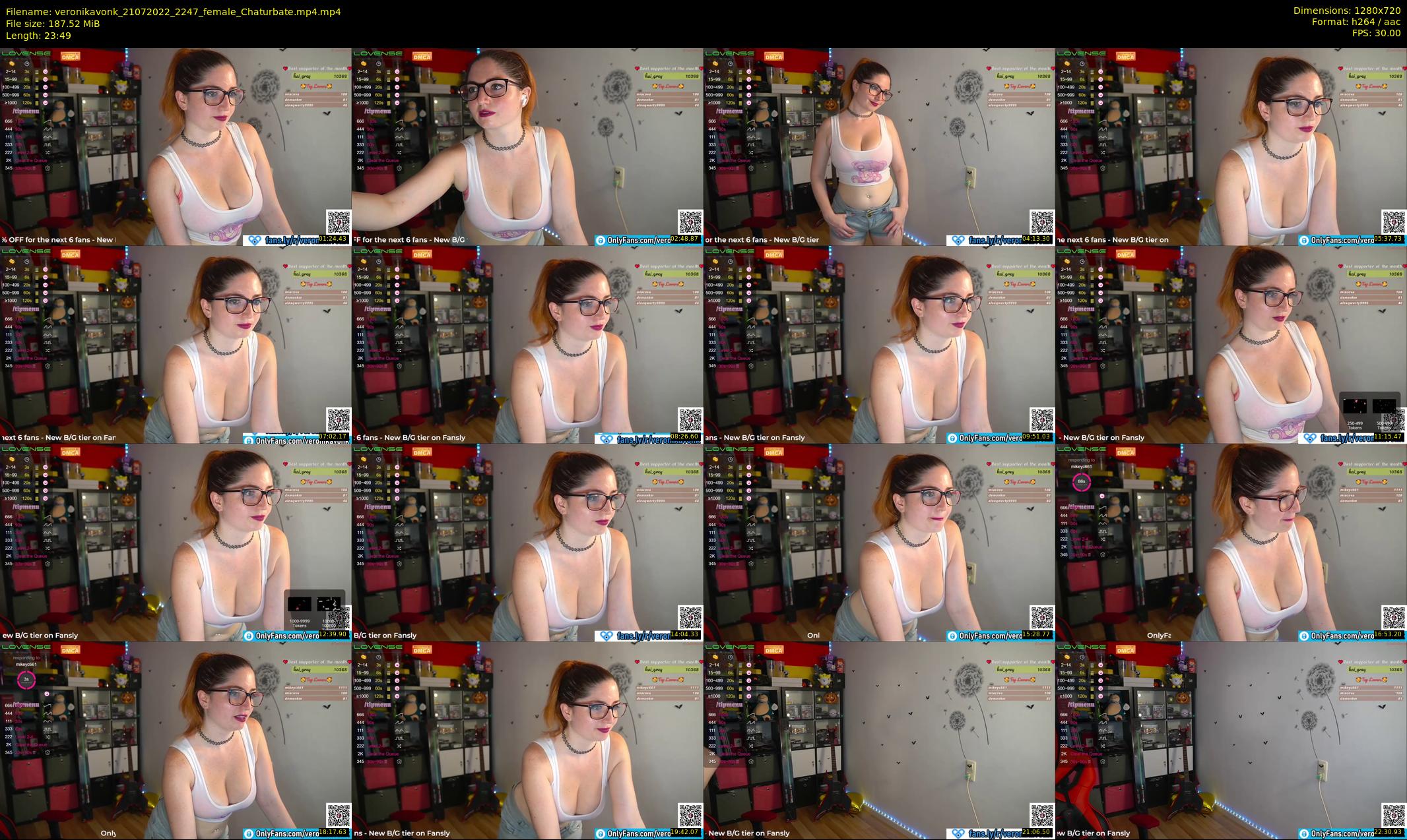 veronikavonk — 24 minute Chaturbate female cam show recording, 720p, Jul 21, 2022
