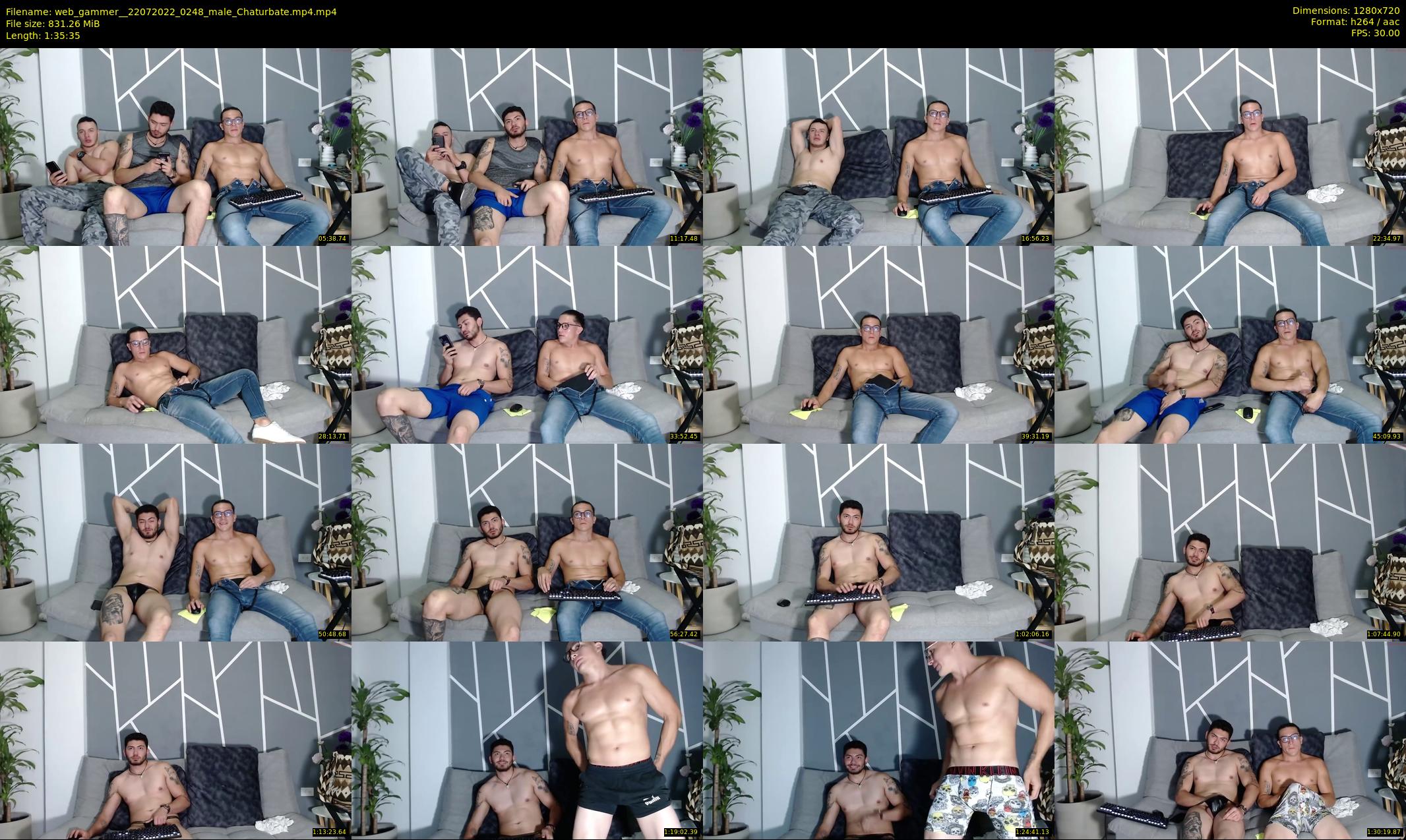 web_gammer_ — 96 minute Chaturbate male cam show recording, 720p, Jul 22, 2022