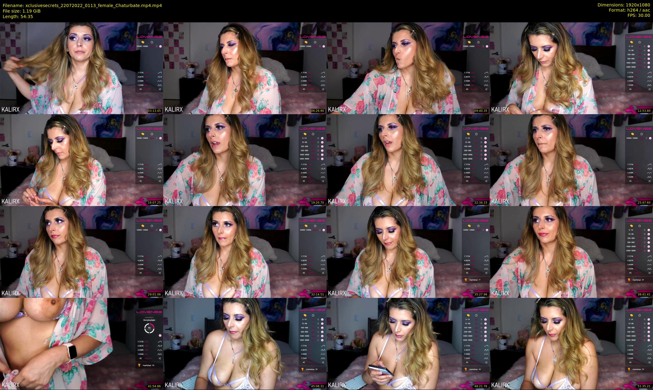 xclusivesecrets — 55 minute Chaturbate female cam show recording, 1080p, Jul 22, 2022