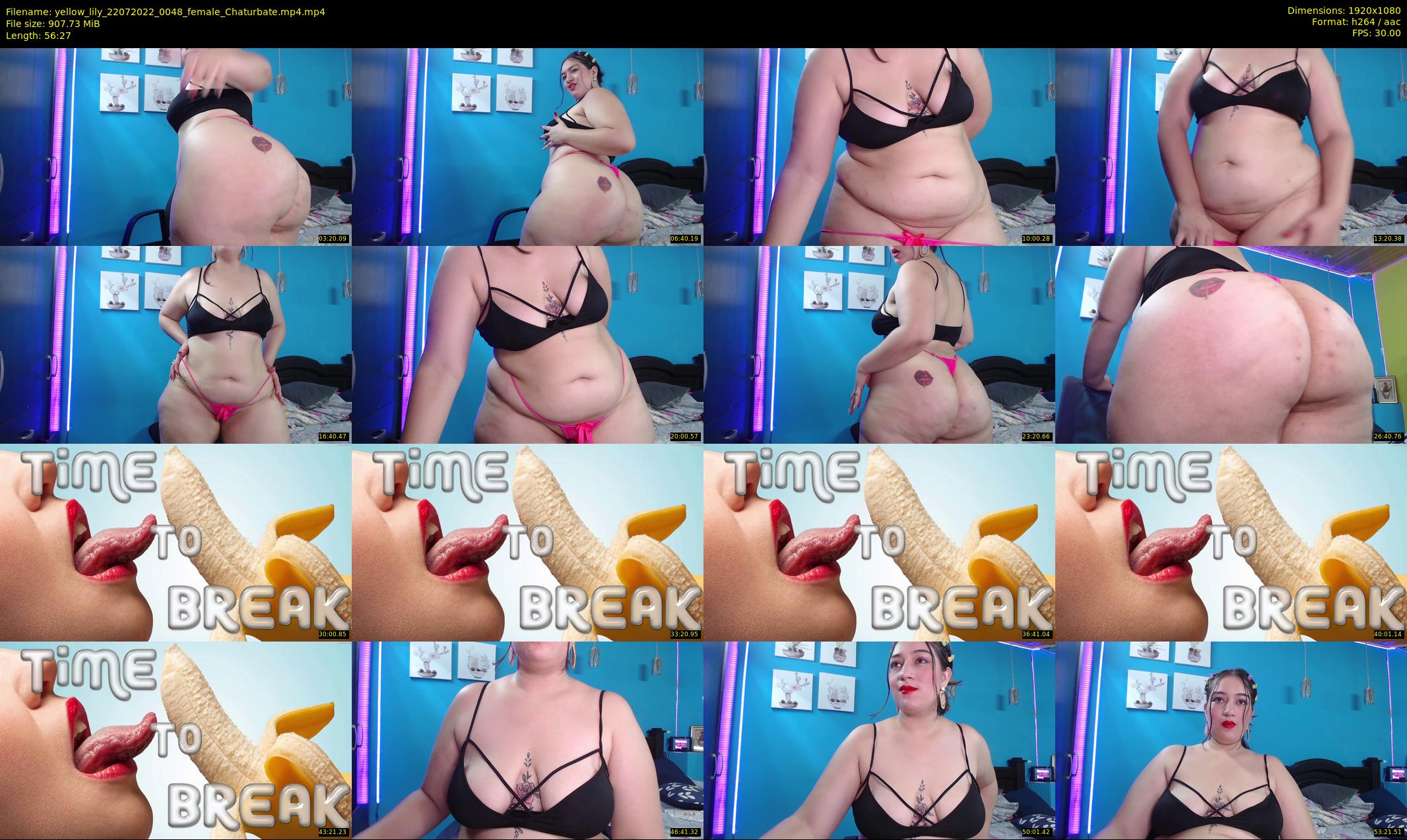yellow_lily — 57 minute Chaturbate female cam show recording, 1080p, Jul 22, 2022