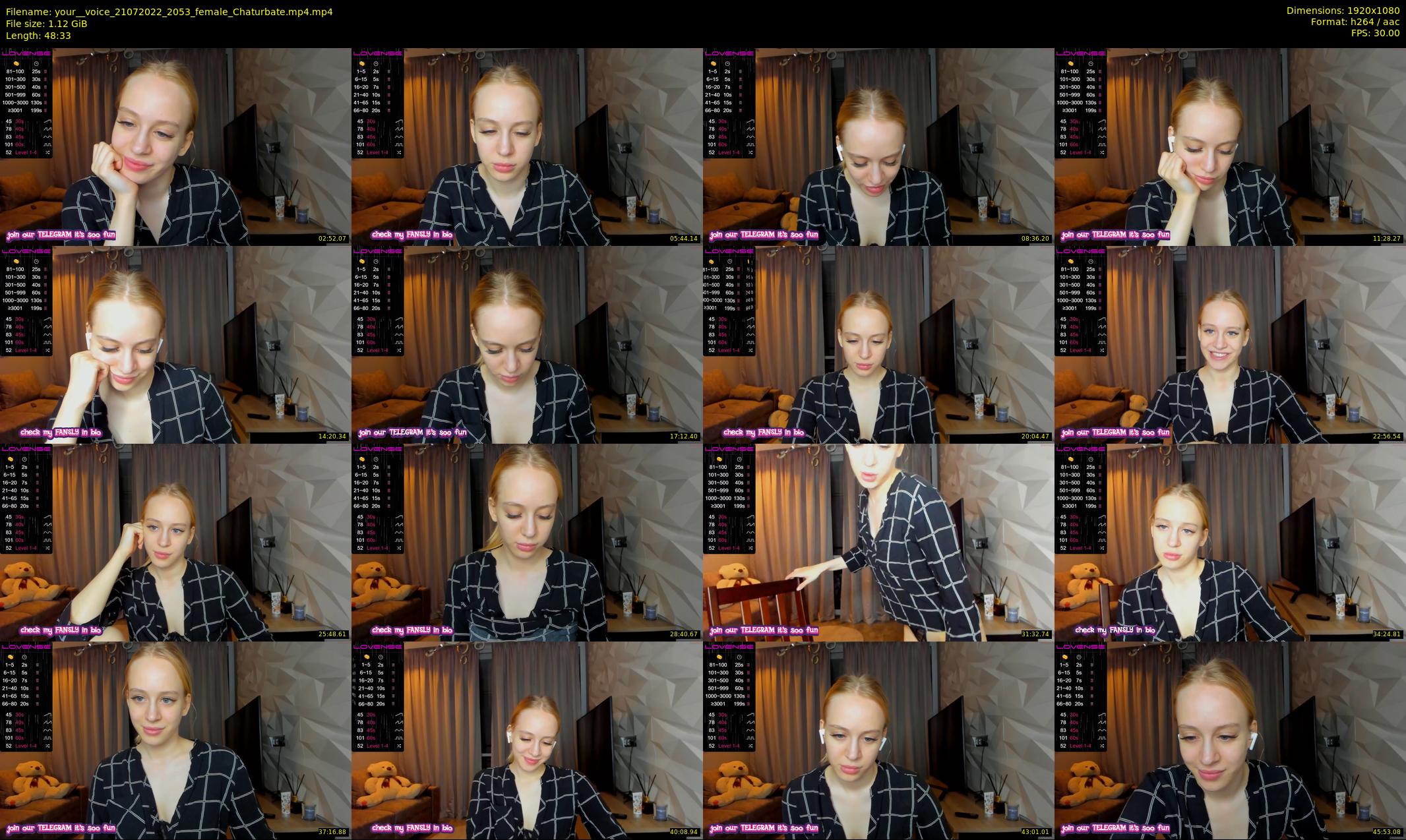 your__voice — 49 minute Chaturbate female cam show recording, 1080p, Jul 21, 2022
