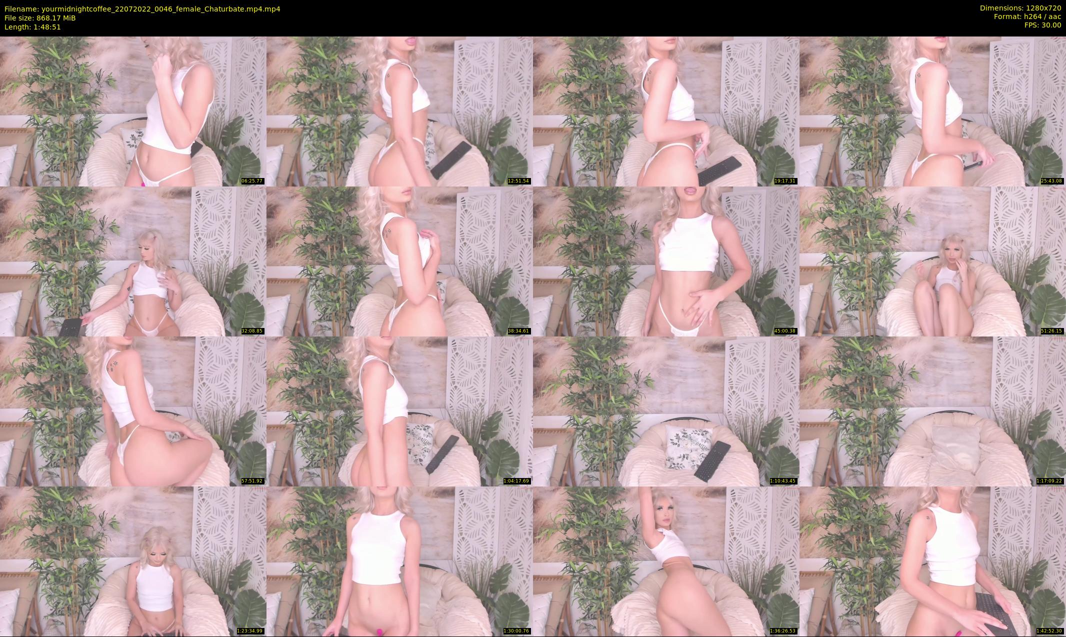 yourmidnightcoffee — 109 minute Chaturbate female cam show recording, 720p, Jul 22, 2022