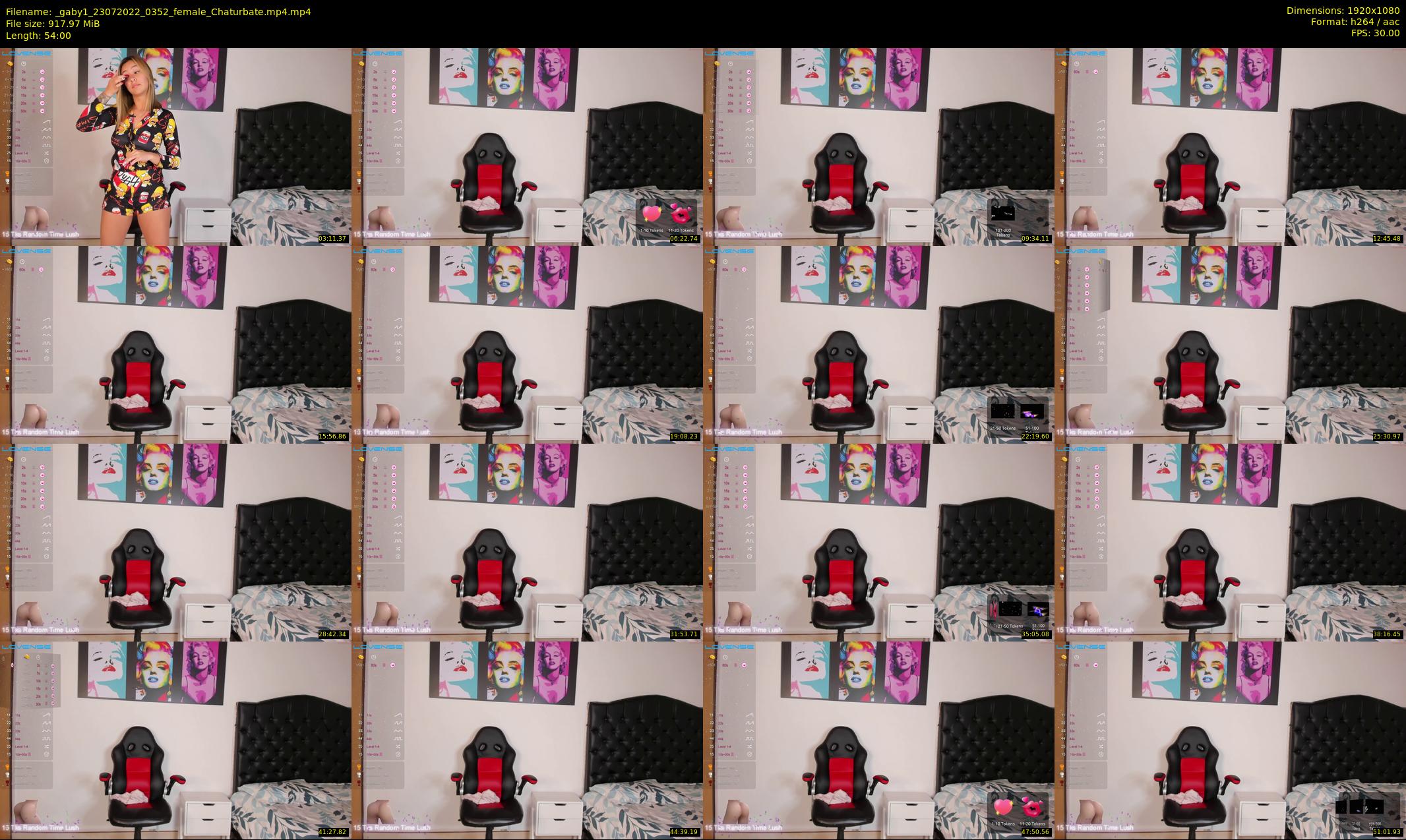 _gaby1 — 54 minute Chaturbate female cam show recording, 1080p, Jul 23, 2022