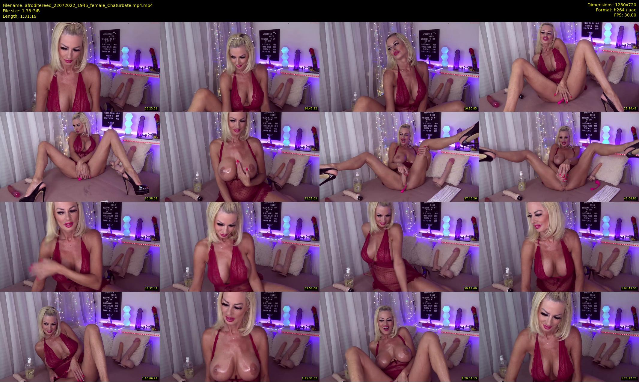 afroditereed — 92 minute Chaturbate female cam show recording, 720p, Jul 22, 2022