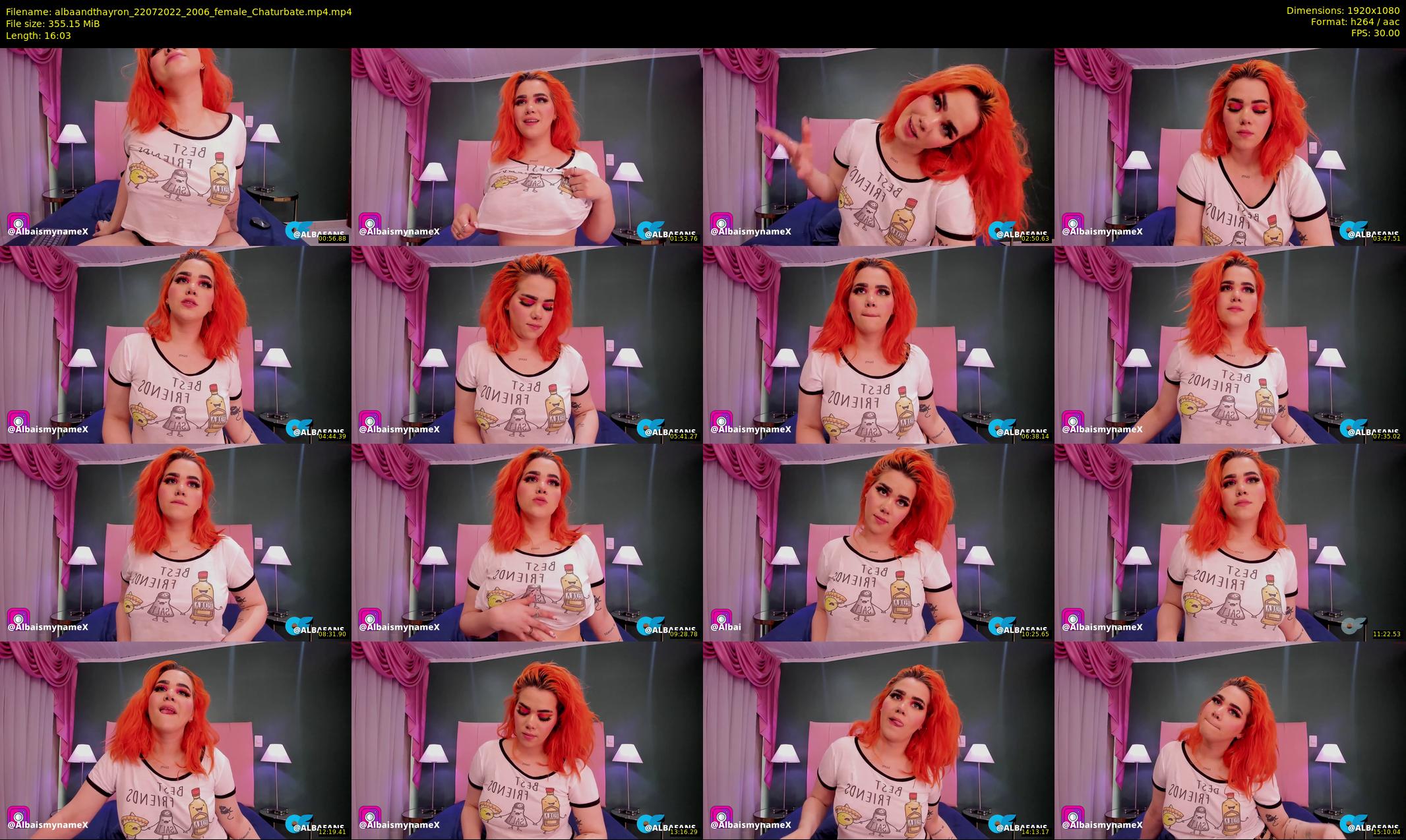 albaandthayron — 17 minute Chaturbate couple cam show recording, 1080p, Jul 22, 2022