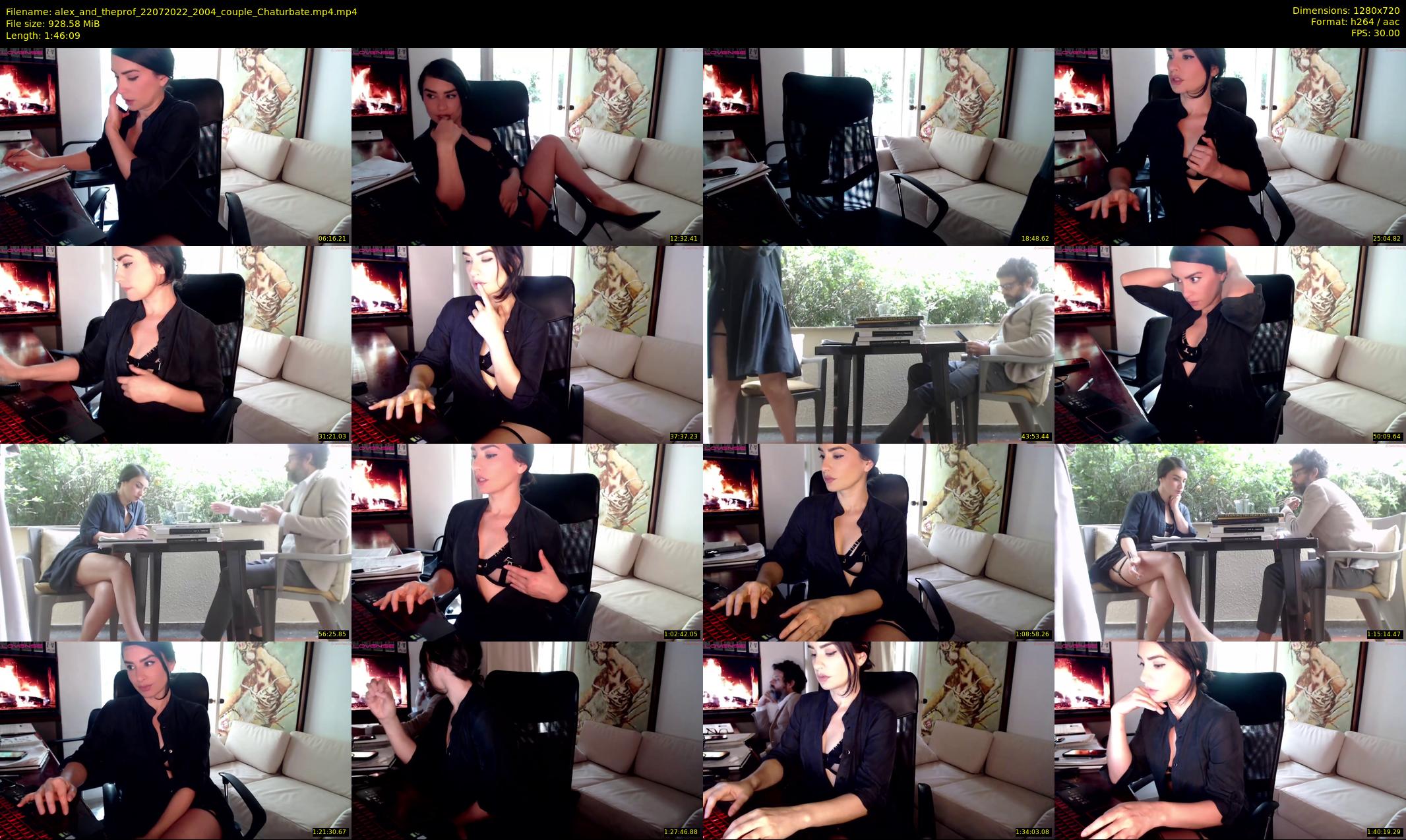 alex_and_theprof — 107 minute Chaturbate couple cam show recording, 720p, Jul 22, 2022