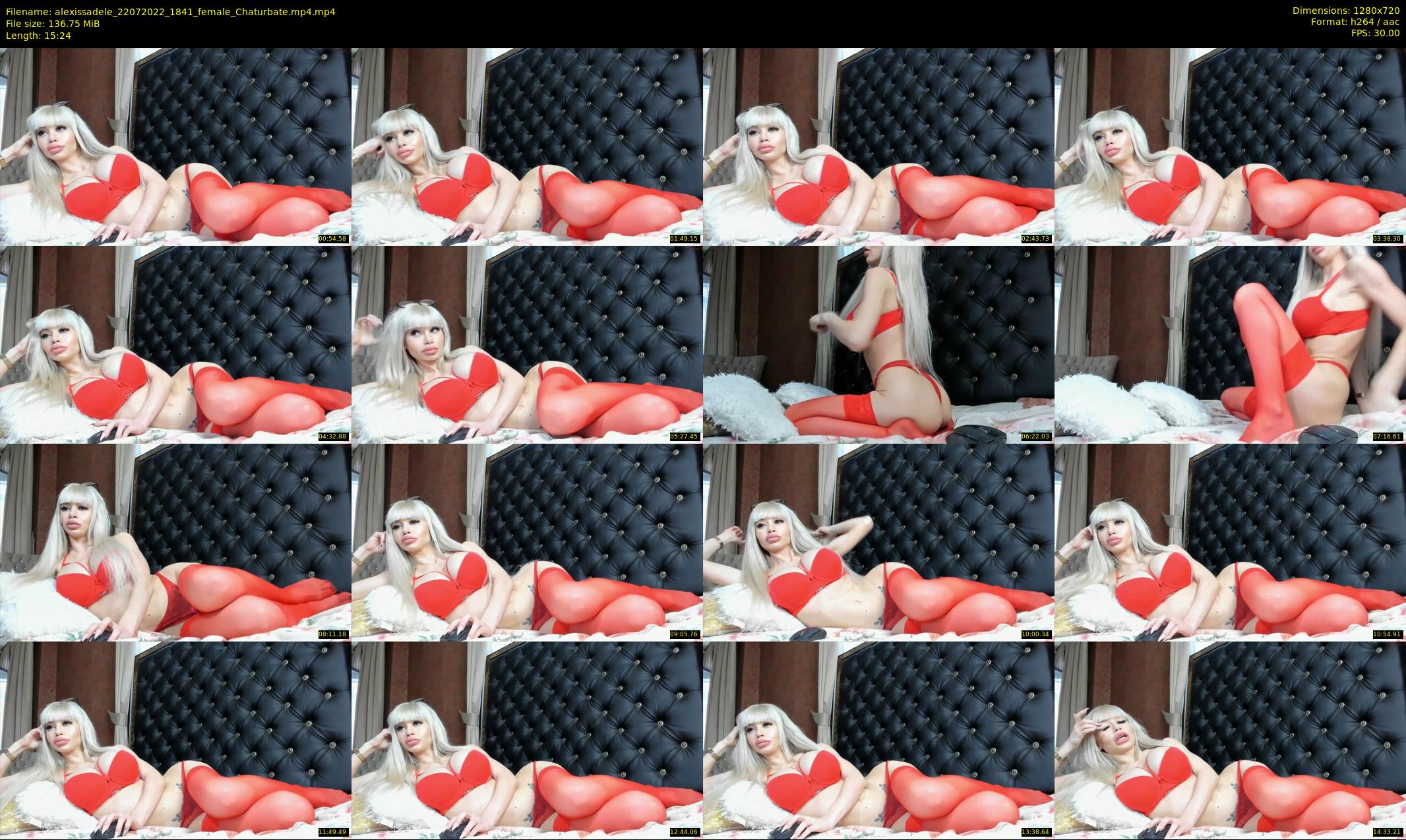 alexissadele — 16 minute Chaturbate female cam show recording, 720p, Jul 22, 2022
