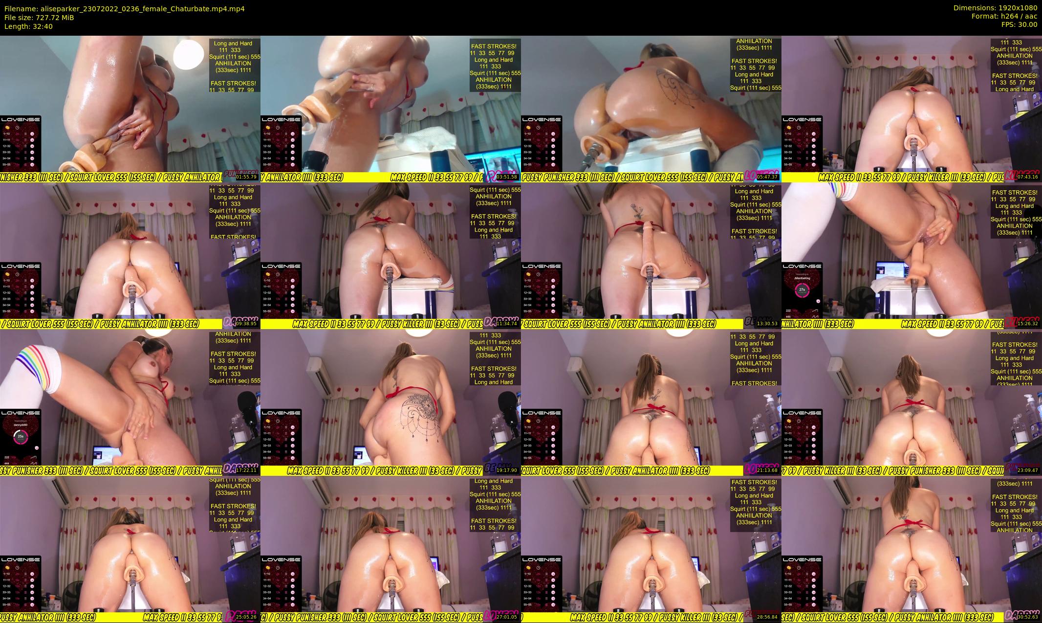 aliseparker — 33 minute Chaturbate female cam show recording, 1080p, Jul 23, 2022