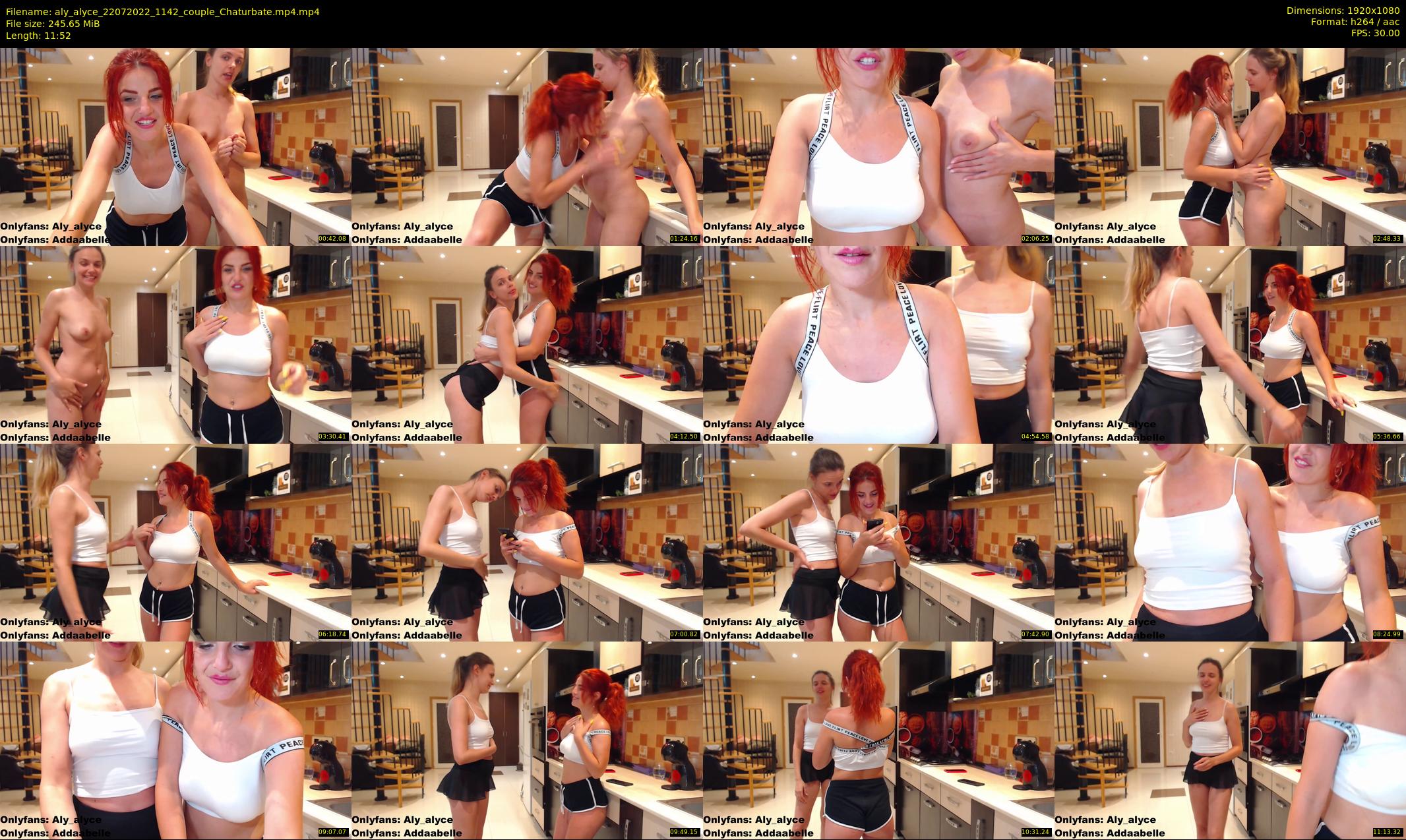 aly_alyce — 12 minute Chaturbate female cam show recording, 1080p, Jul 22, 2022
