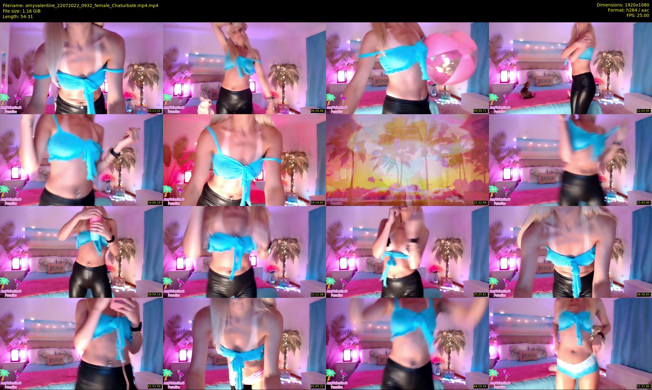 amyvalentine — 55 minute Chaturbate female cam show recording, 1080p, Jul 22, 2022