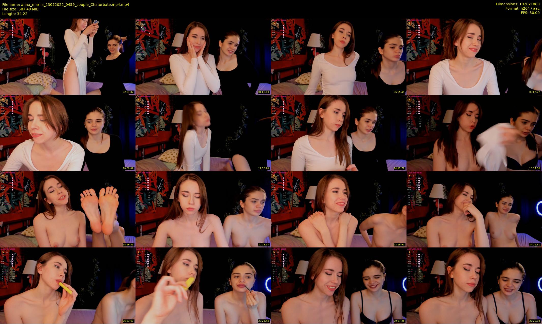 anna_mariia — 35 minute Chaturbate couple cam show recording, 1080p, Jul 23, 2022