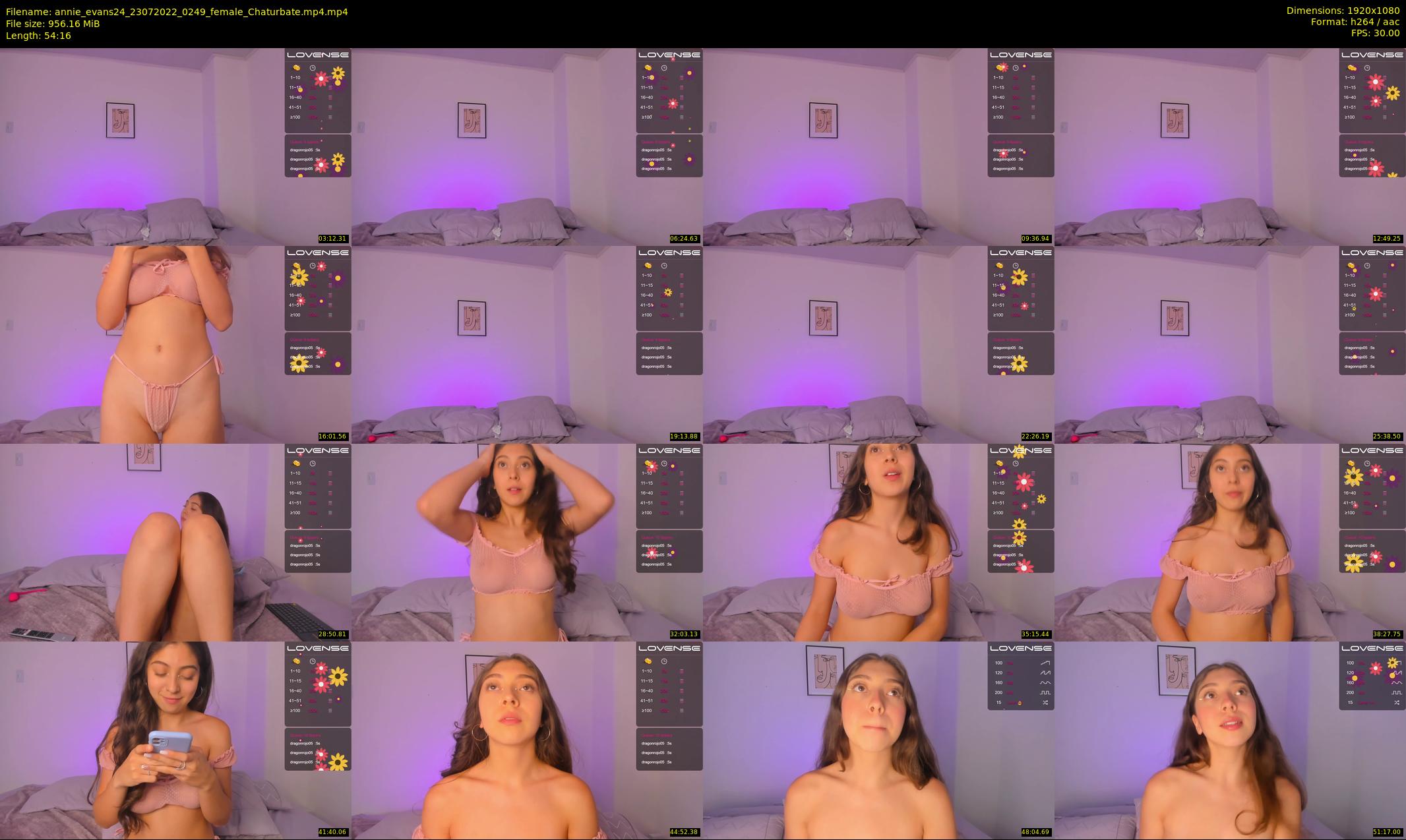 annie_evans24 — 55 minute Chaturbate female cam show recording, 1080p, Jul 23, 2022