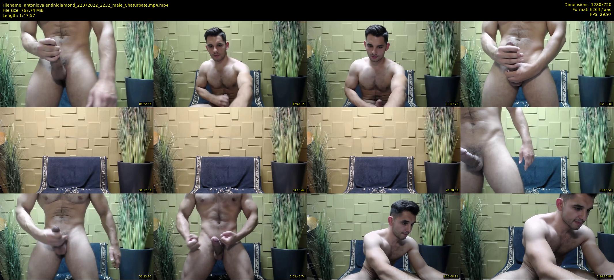 antoniovalentinidiamond — 108 minute Chaturbate male cam show recording, 720p, Jul 22, 2022
