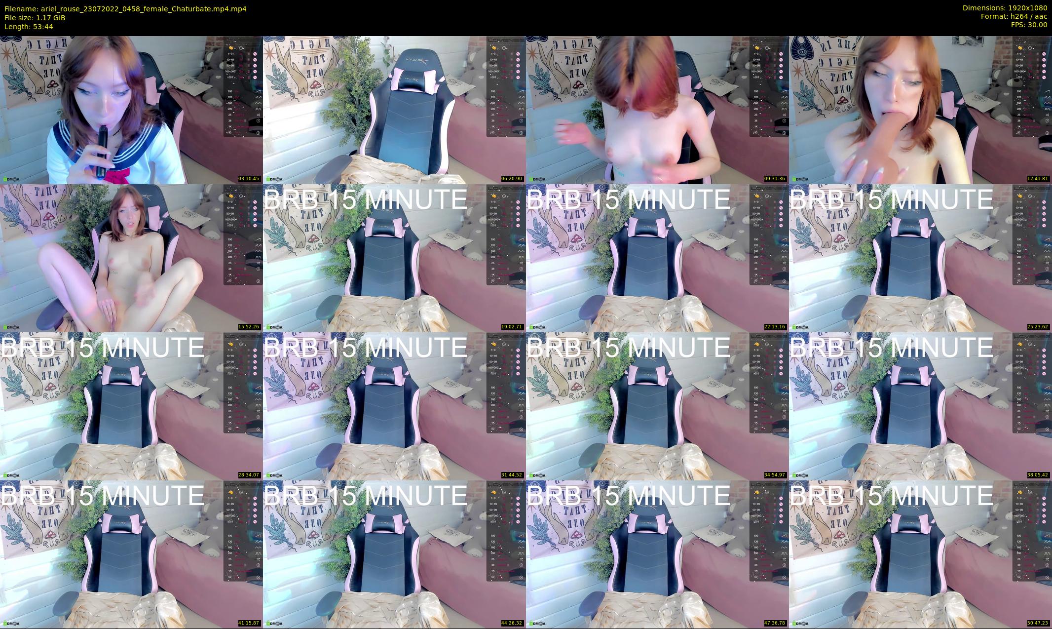 ariel_rouse — 54 minute Chaturbate female cam show recording, 1080p, Jul 23, 2022