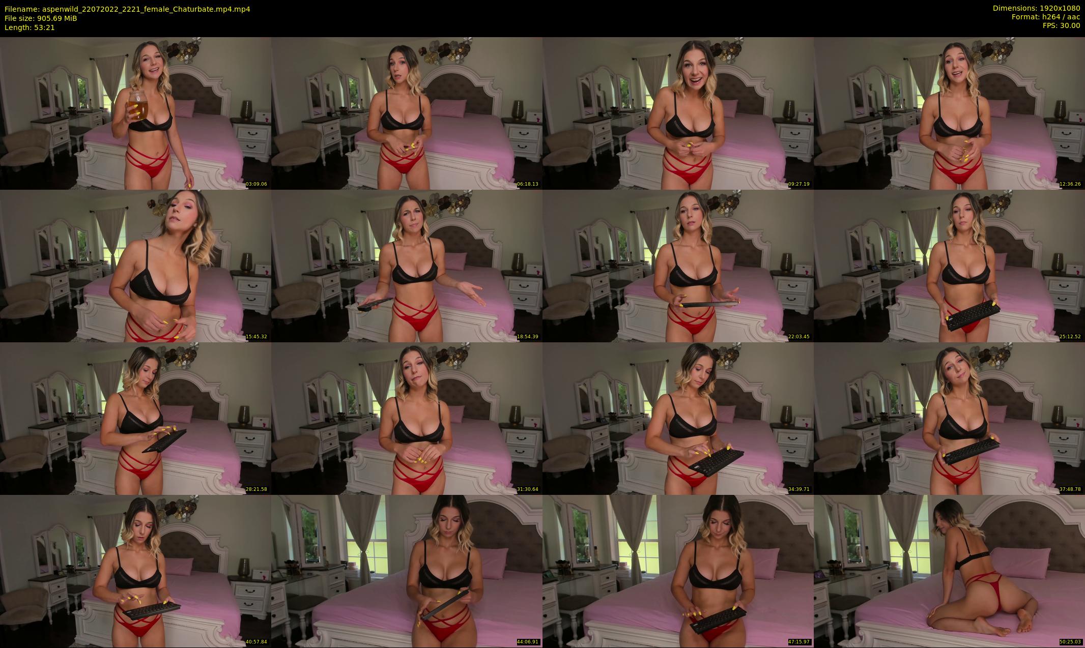 aspenwild — 54 minute Chaturbate female cam show recording, 1080p, Jul 22, 2022